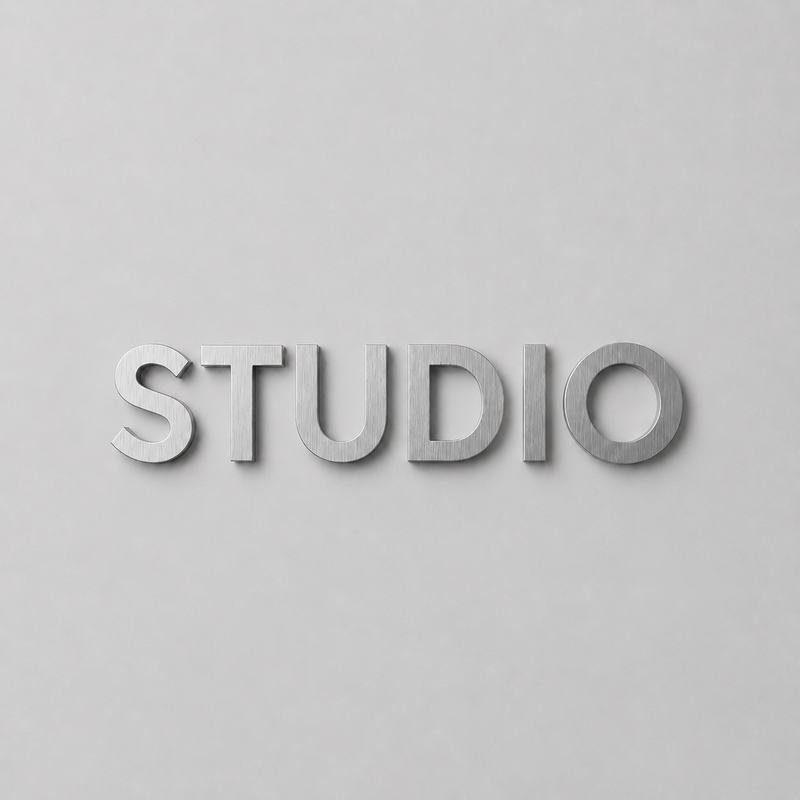 #063 - Brushed Stainless Steel Letters & Signs