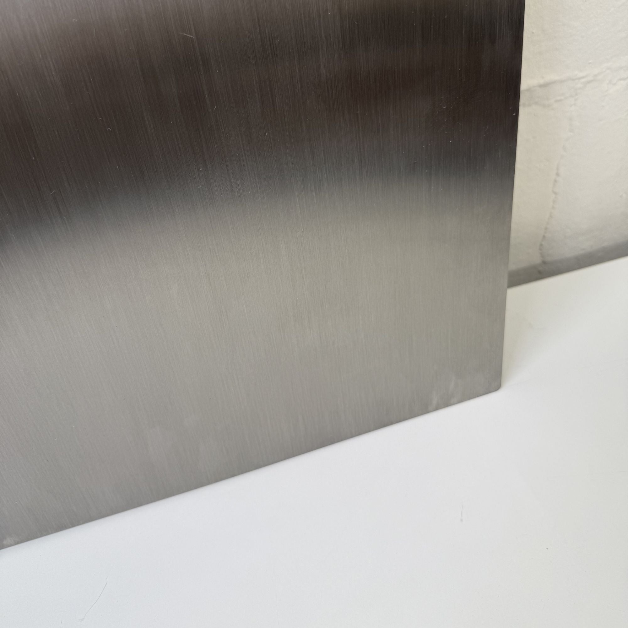 Square blade stainless steel wall sign with modern design