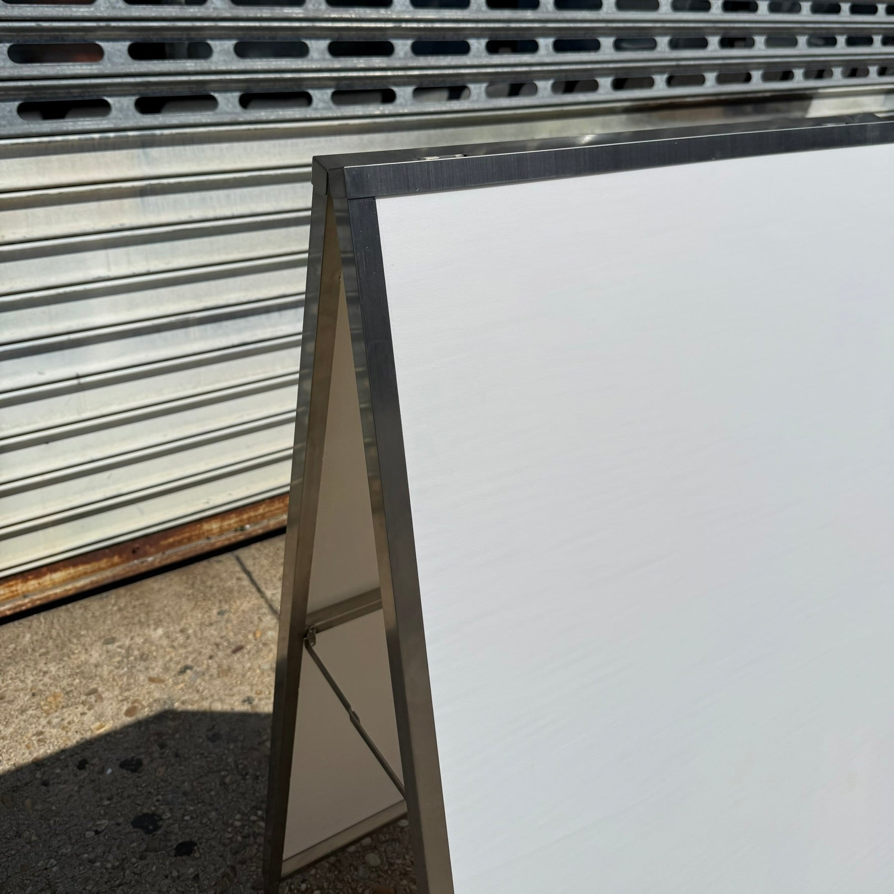 Customizable_Stainless_Steel_Sidewalk_Sign_A_Frame_Detail