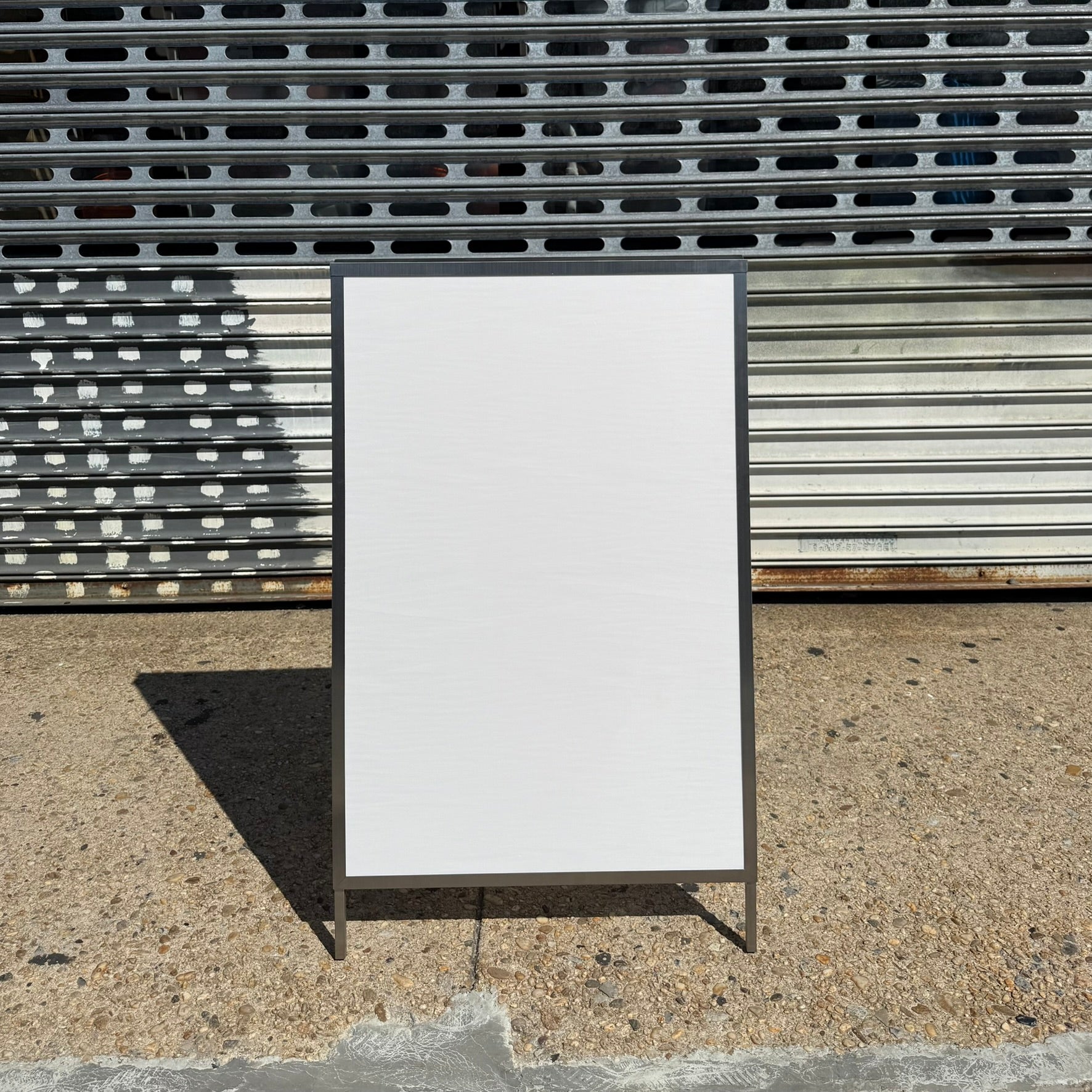 Customizable_Stainless_Steel_Sidewalk_Sign_A_Frame_Front_View