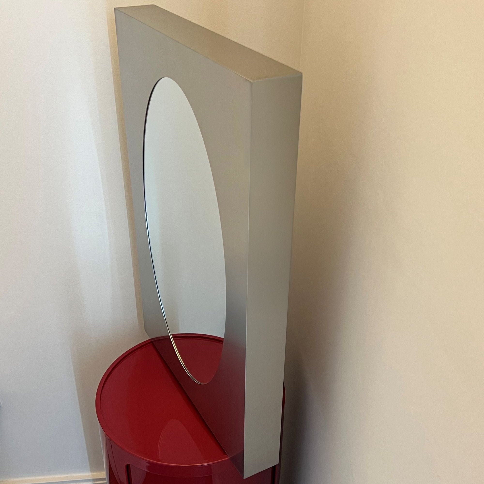 Forma Rectangle Oval Stainless Steel Mirror Side 2