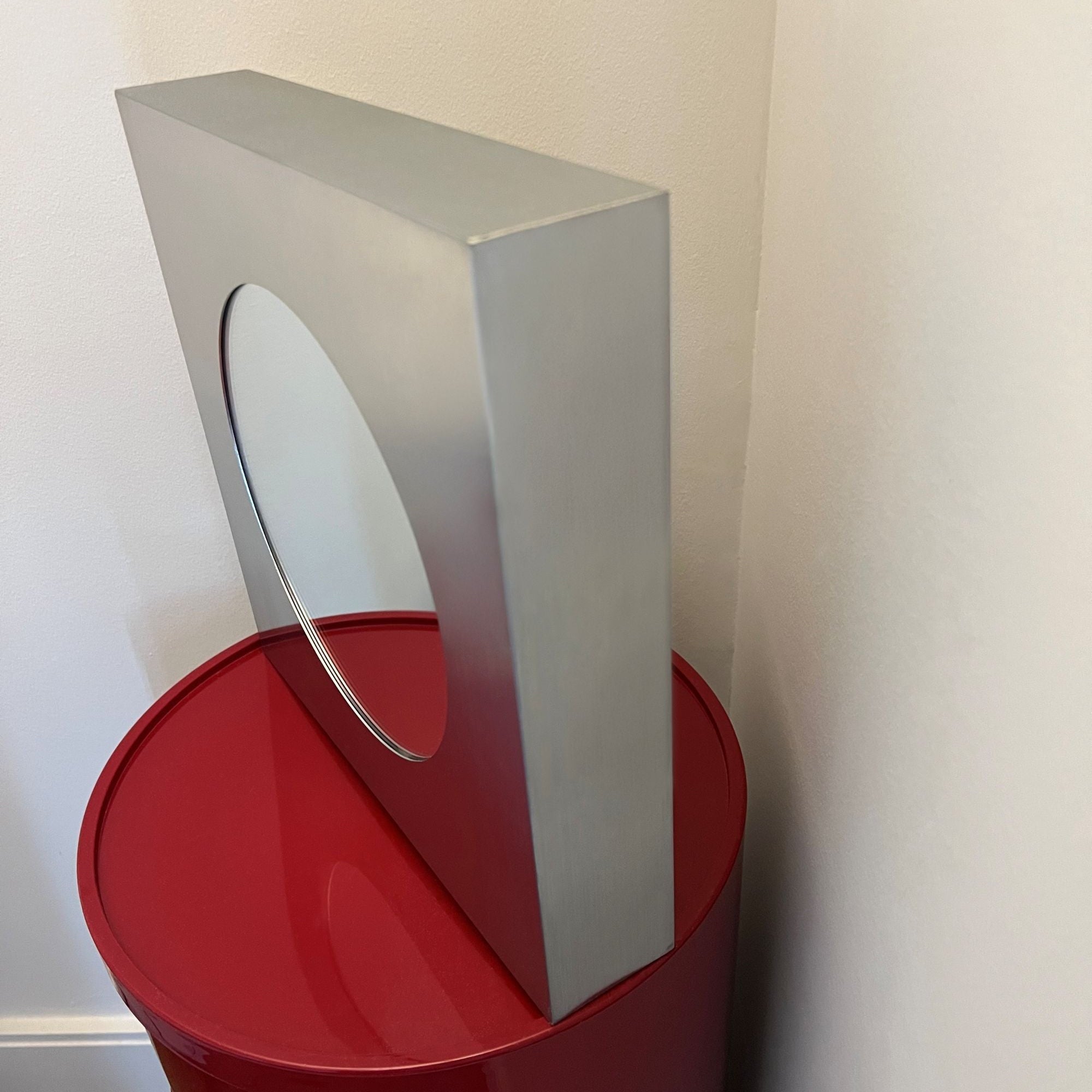 Forma Square Circle Stainless Steel Mirror 2 Side