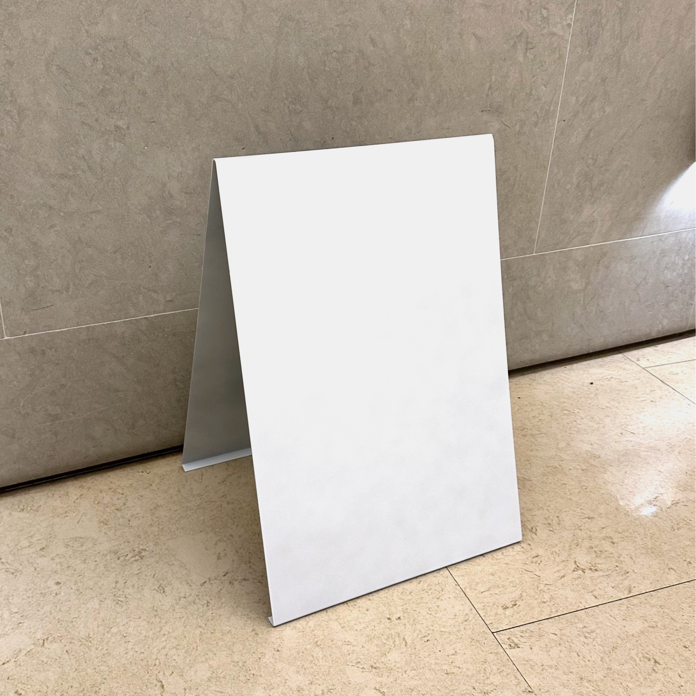 Stainless Steel A Frame White Left