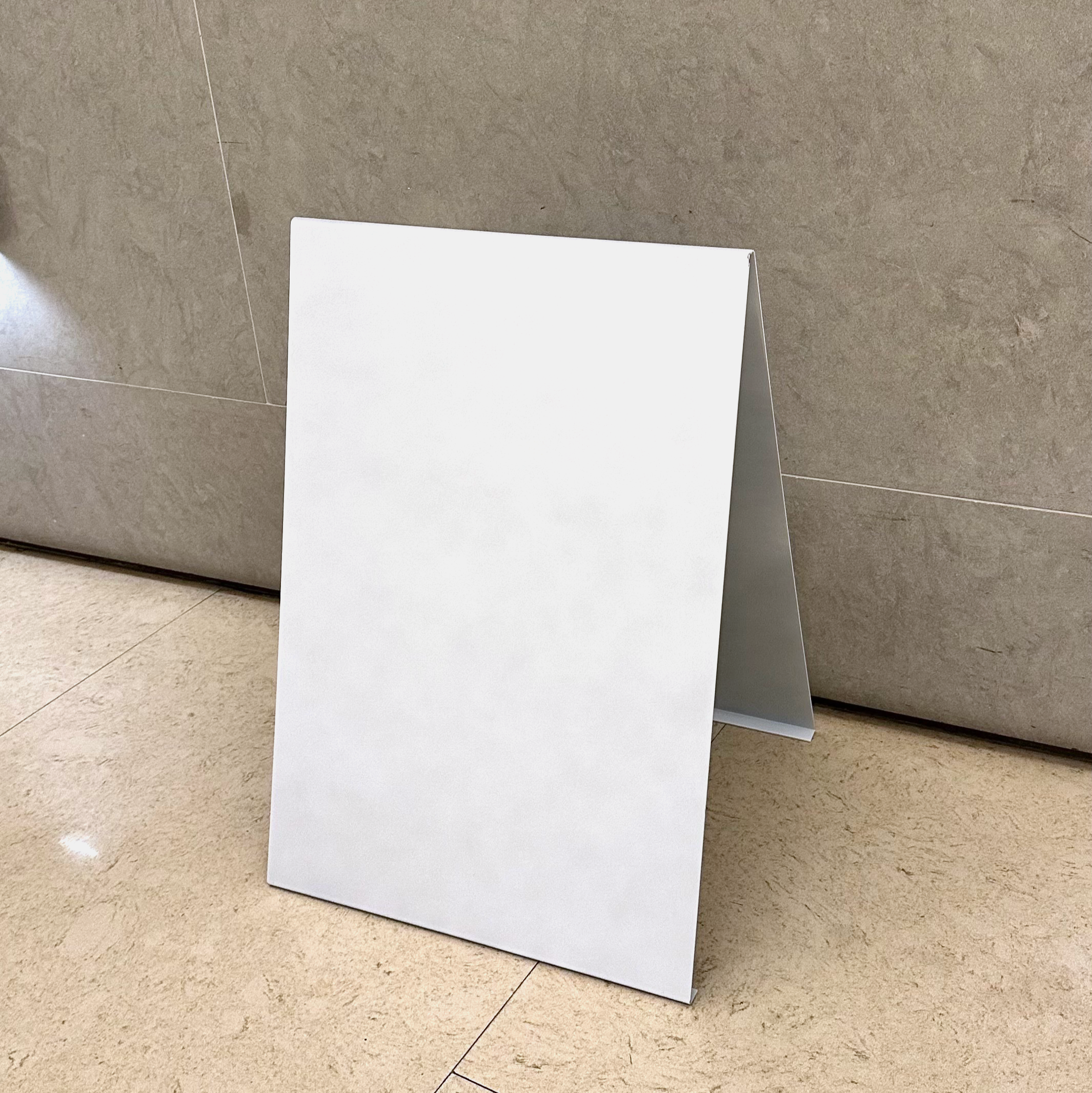 Stainless Steel A Frame White Right