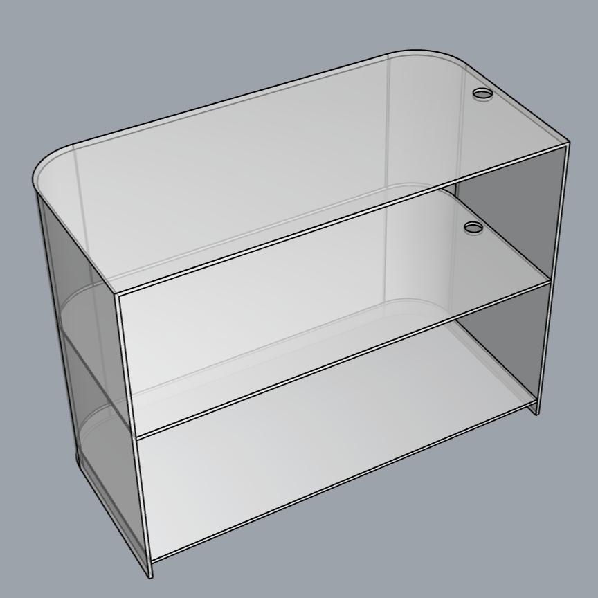 Premium stainless steel front desk for commercial reception