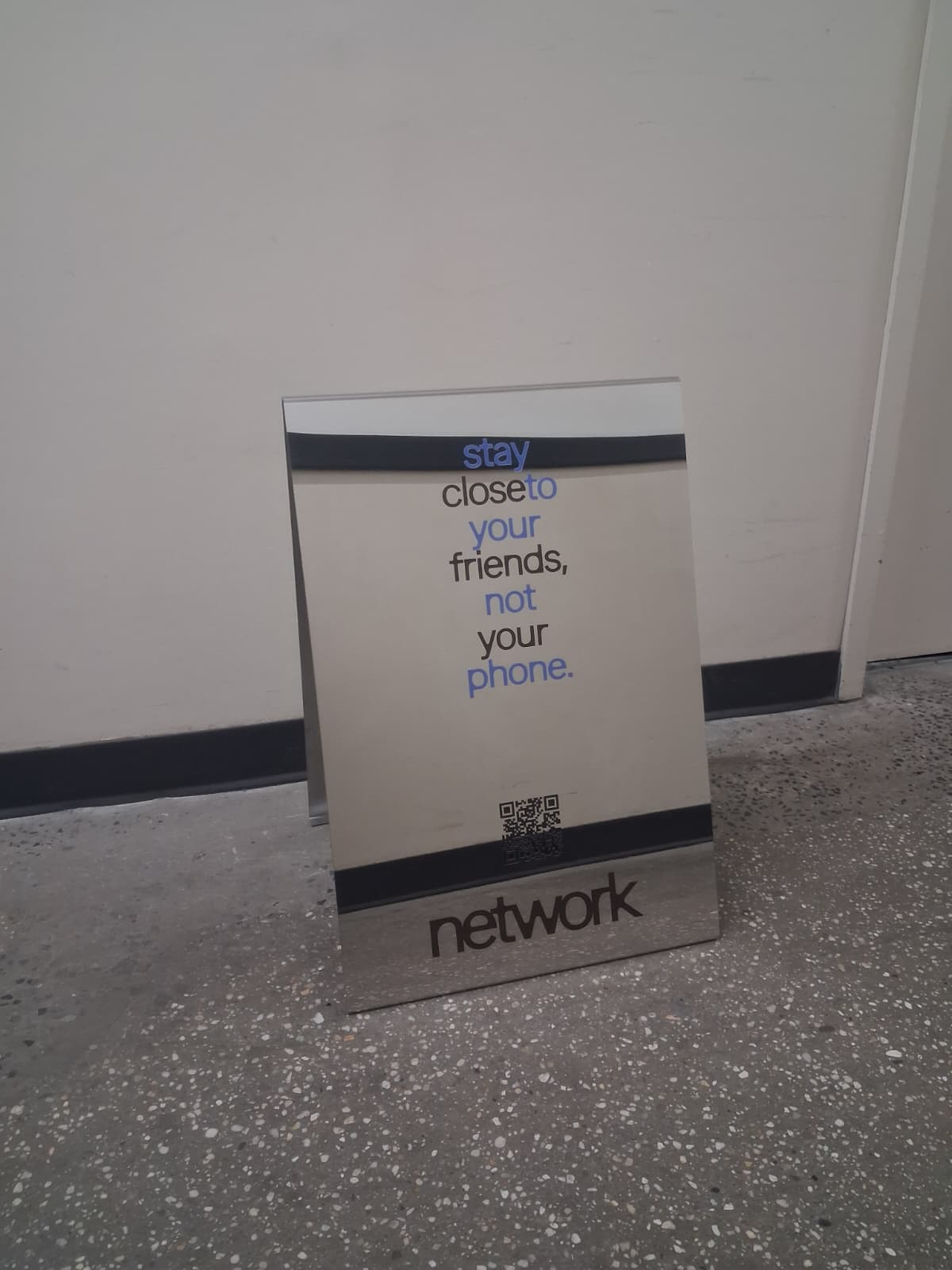 Mirrored Stainless Steel A-Frame Sidewalk Sign - Network Messenger