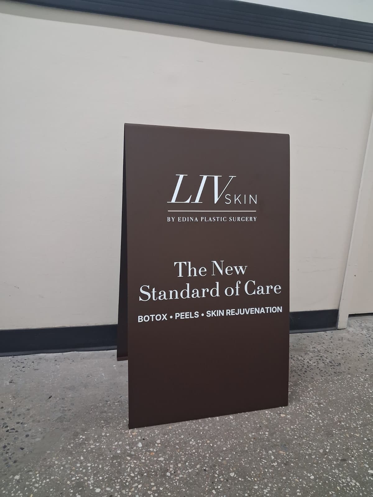 LivSkin Med Spa - Minnesota, Sidewalk Sign