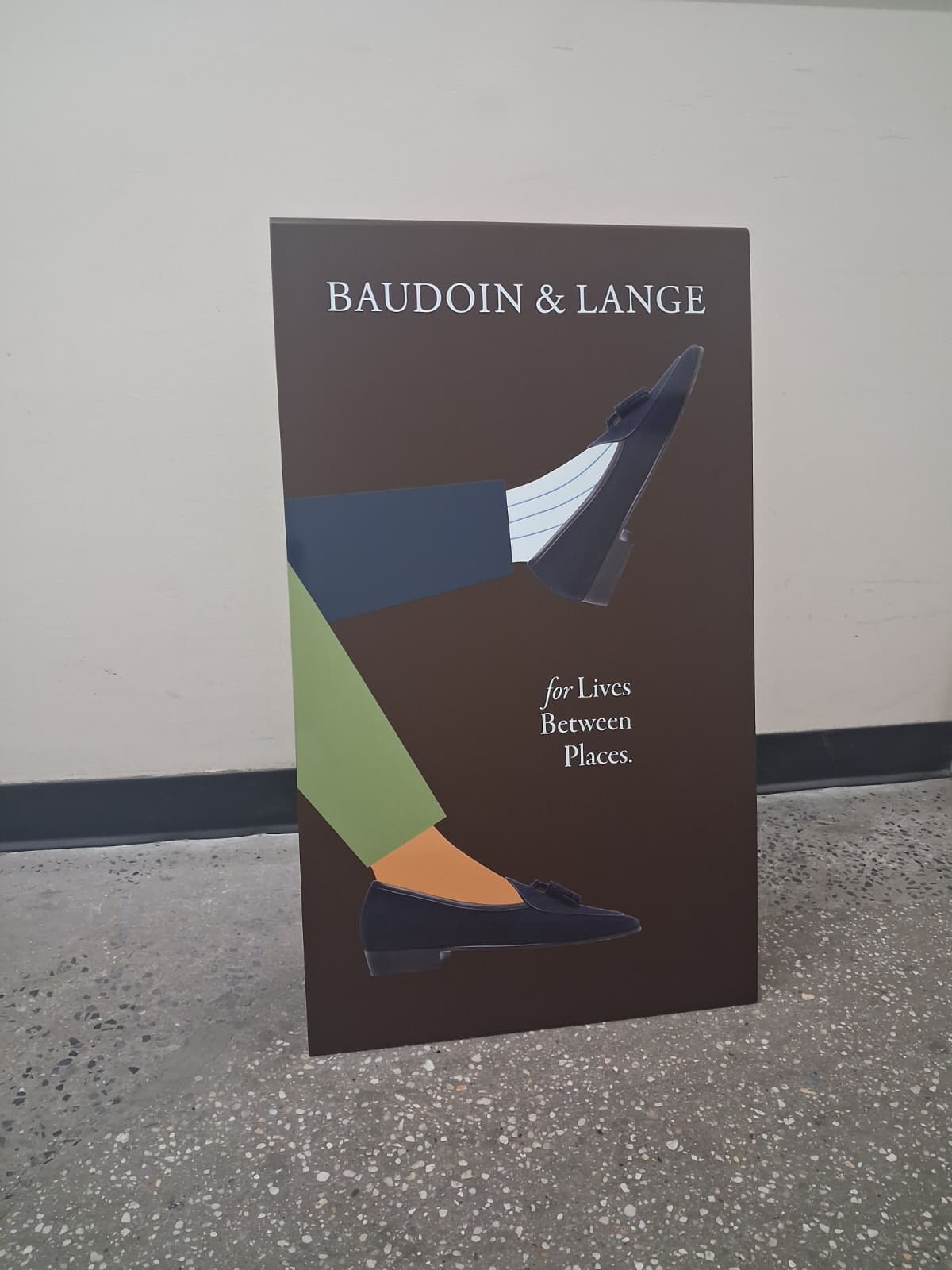 Baudoin & Lange Brown Stainless Steel A-Frame Sig