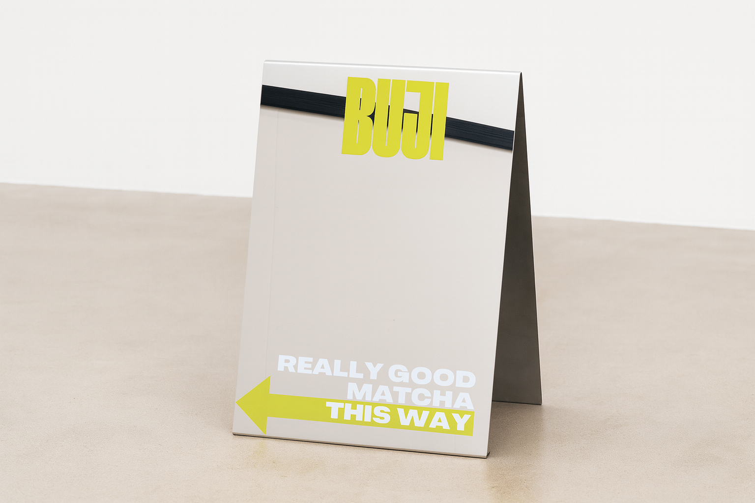 Mirrored Stainless Steel A-Frame Sidewalk Sign