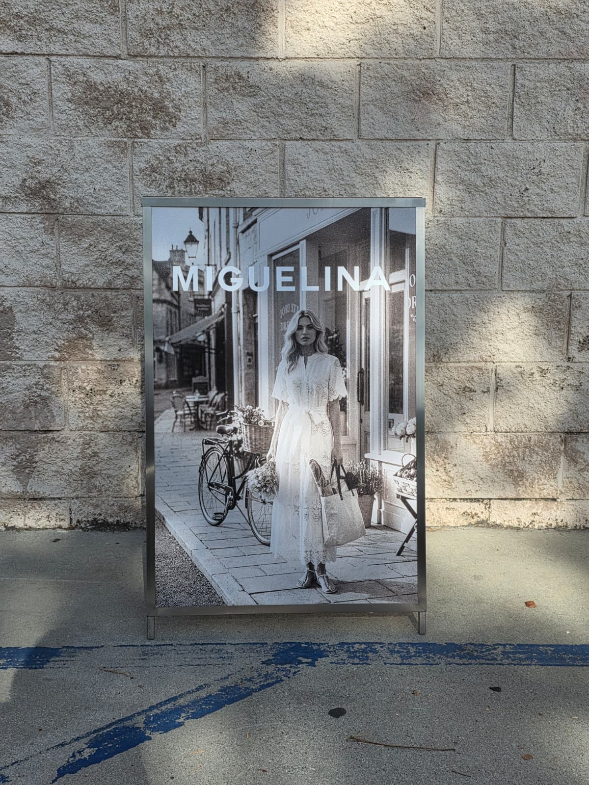 Custom Insert A-Frame Sandwich Board Sign - Miguelina