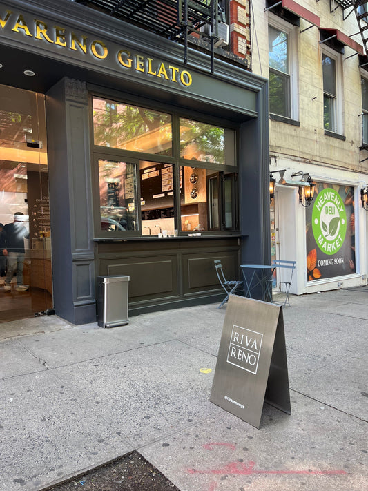 Rivareno - Soho New York, Sidewalk Signs