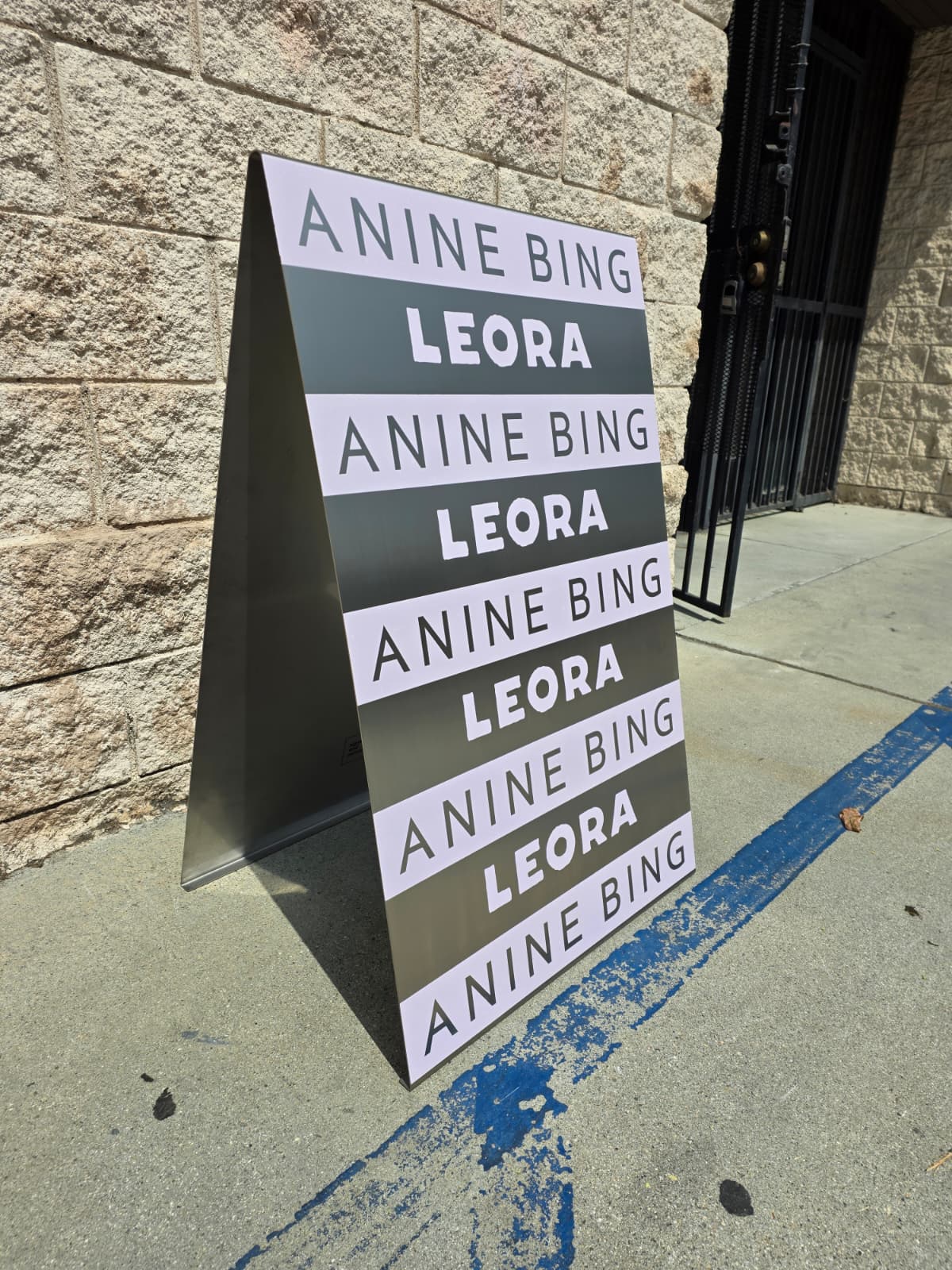 Leora Cafe - California, Sidewalk Sign