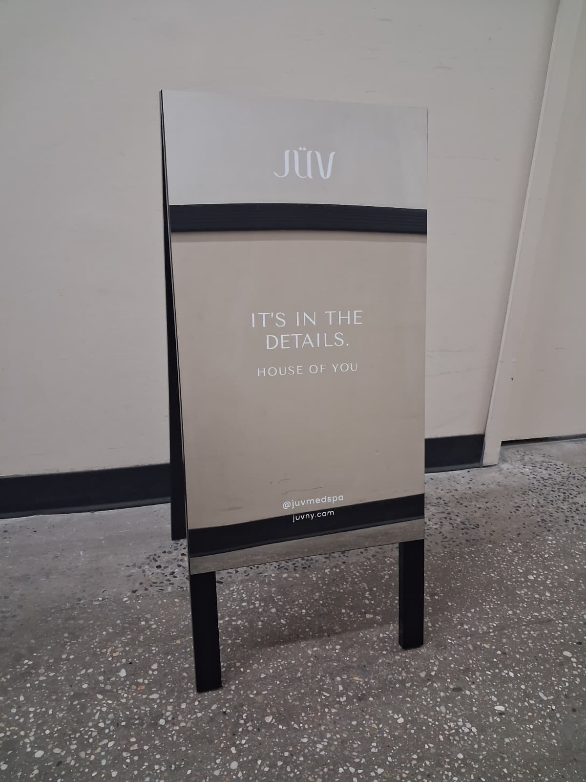 Mirrored A-Frame Sandwich Board Sign