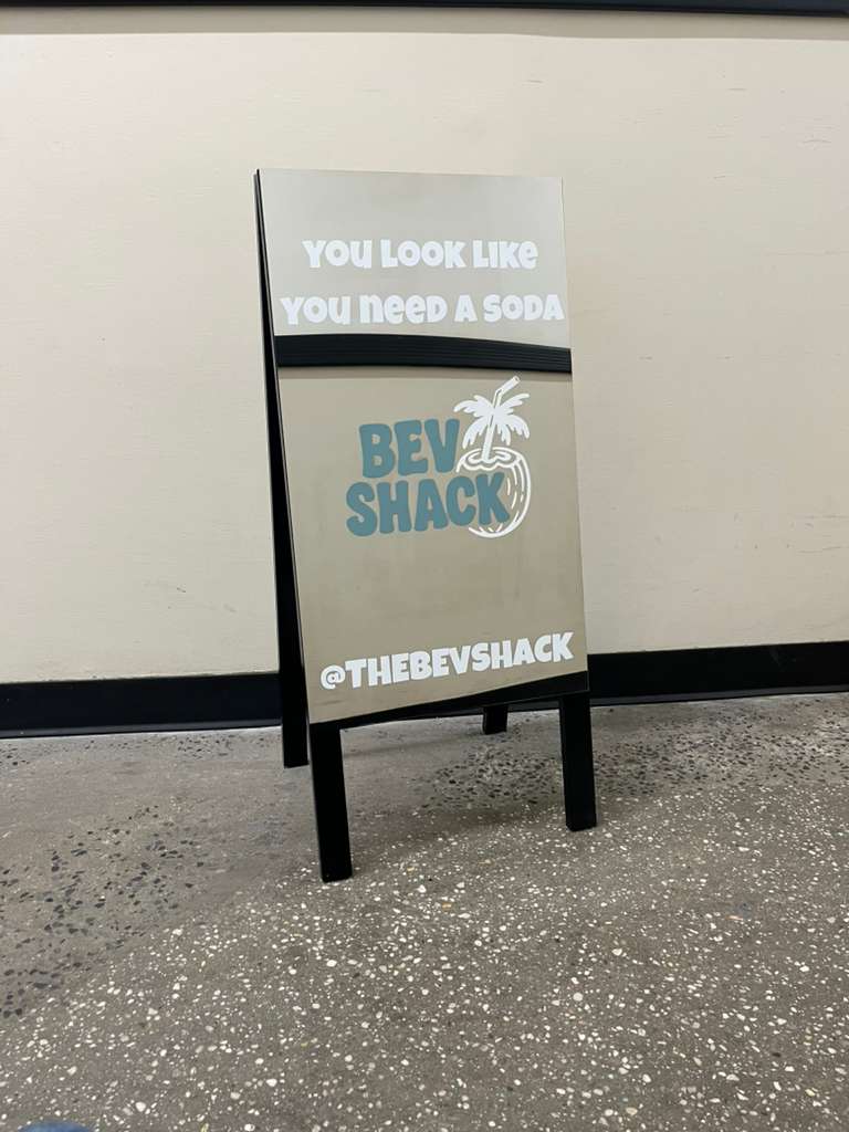 Mirrored A-Frame Sandwich Board Sign