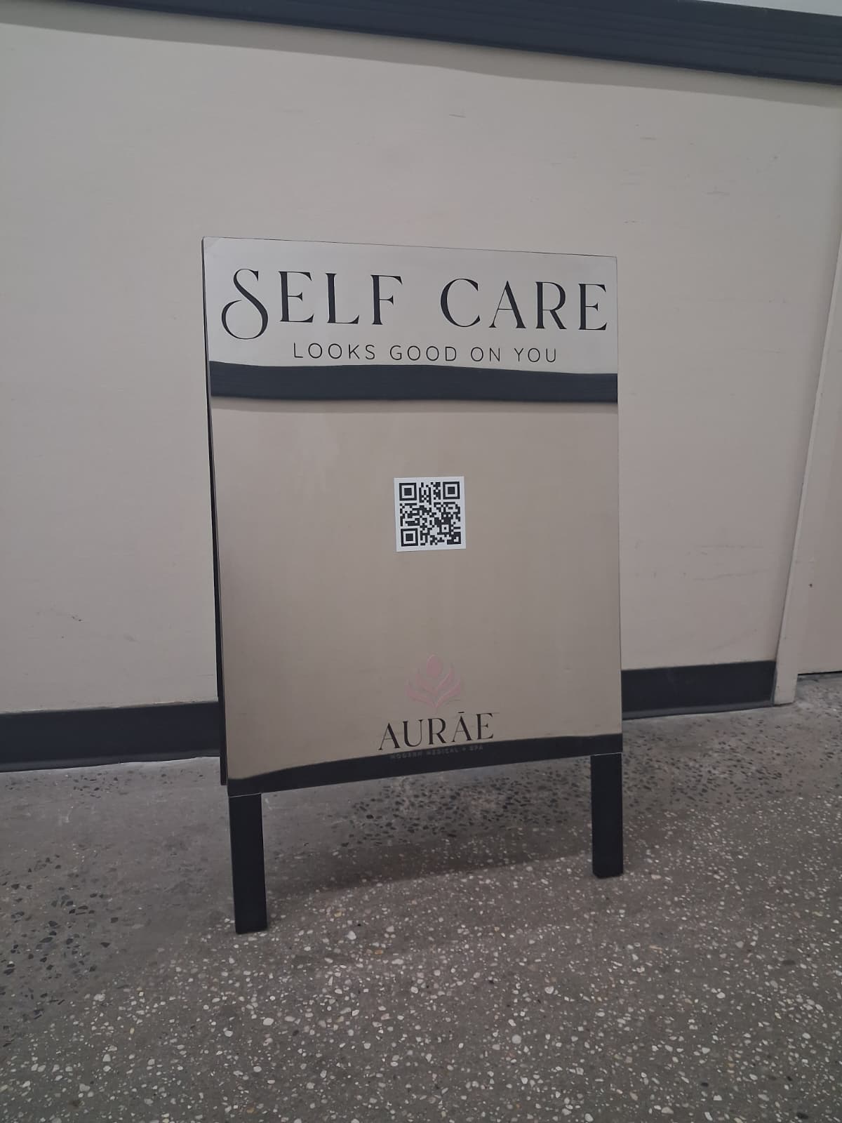 AURĀE - South Carolina, Sidewalk Sign