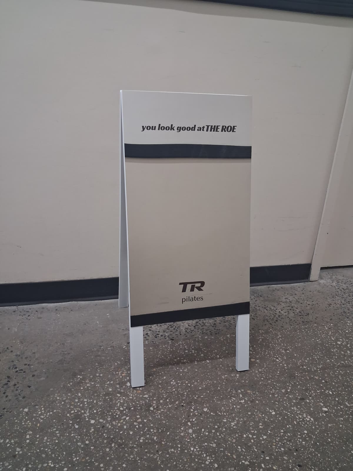 Mirrored A-Frame Sandwich Board Sign