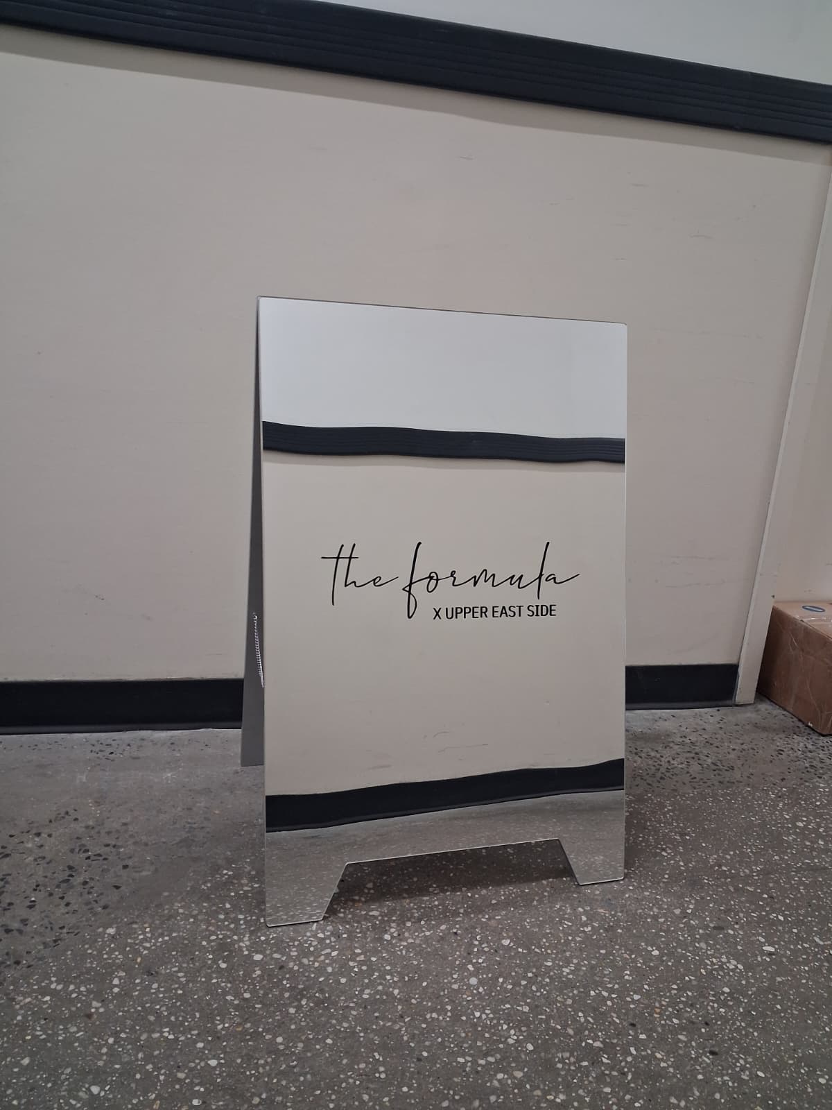Mirrored Acrylic A-Frame Sandwich Board Sign