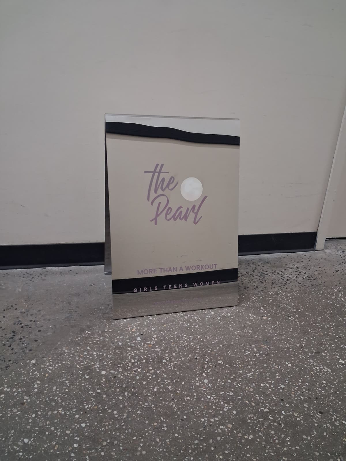Mirrored Stainless Steel A-Frame Sidewalk Sign