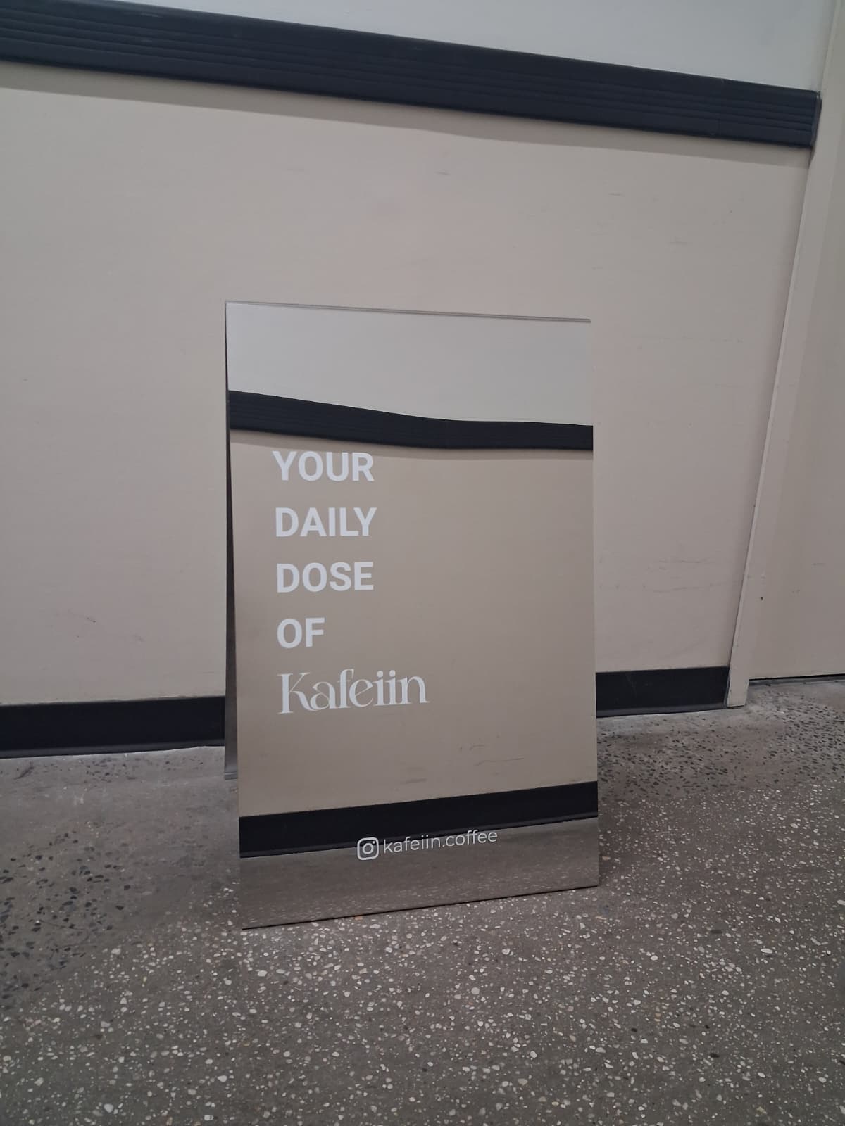 Mirrored Stainless Steel A-Frame Sidewalk Sign