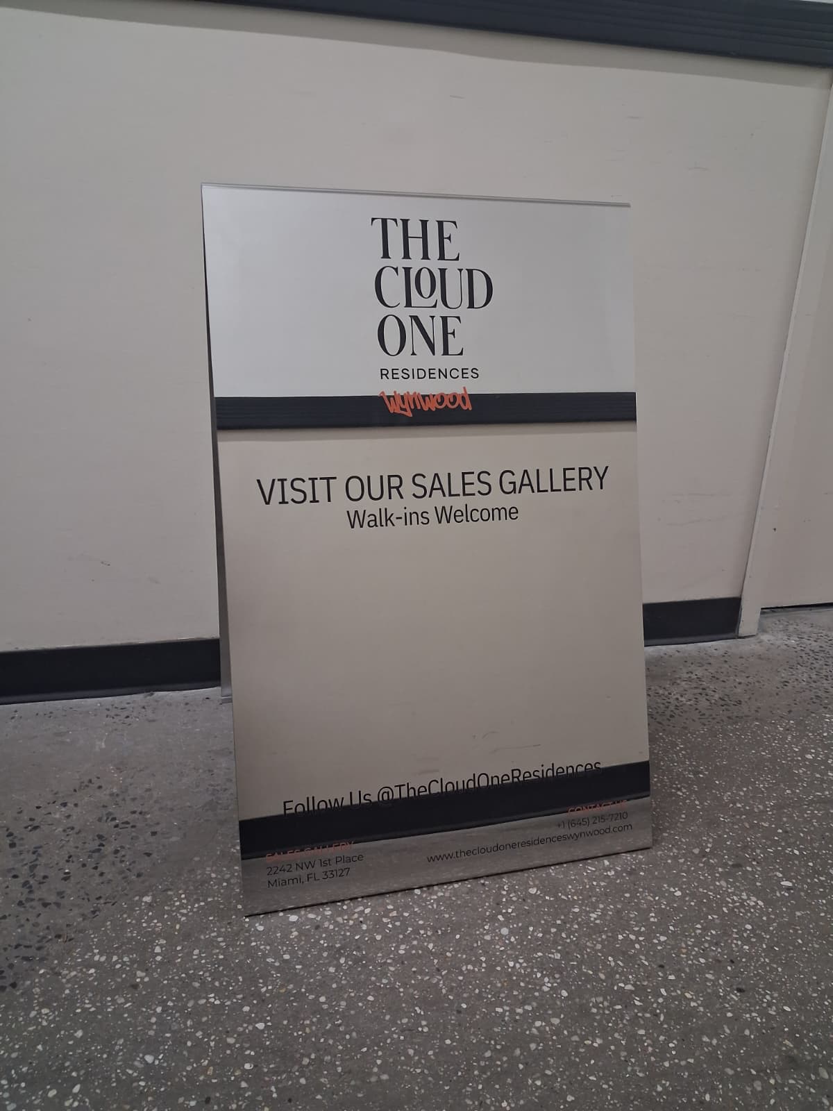 Mirrored Stainless Steel A-Frame Sidewalk Sign