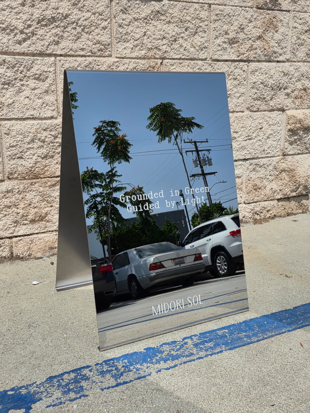 Matcha Cafe Sign Ideas: Midori Sol Custom A-Frame Sign