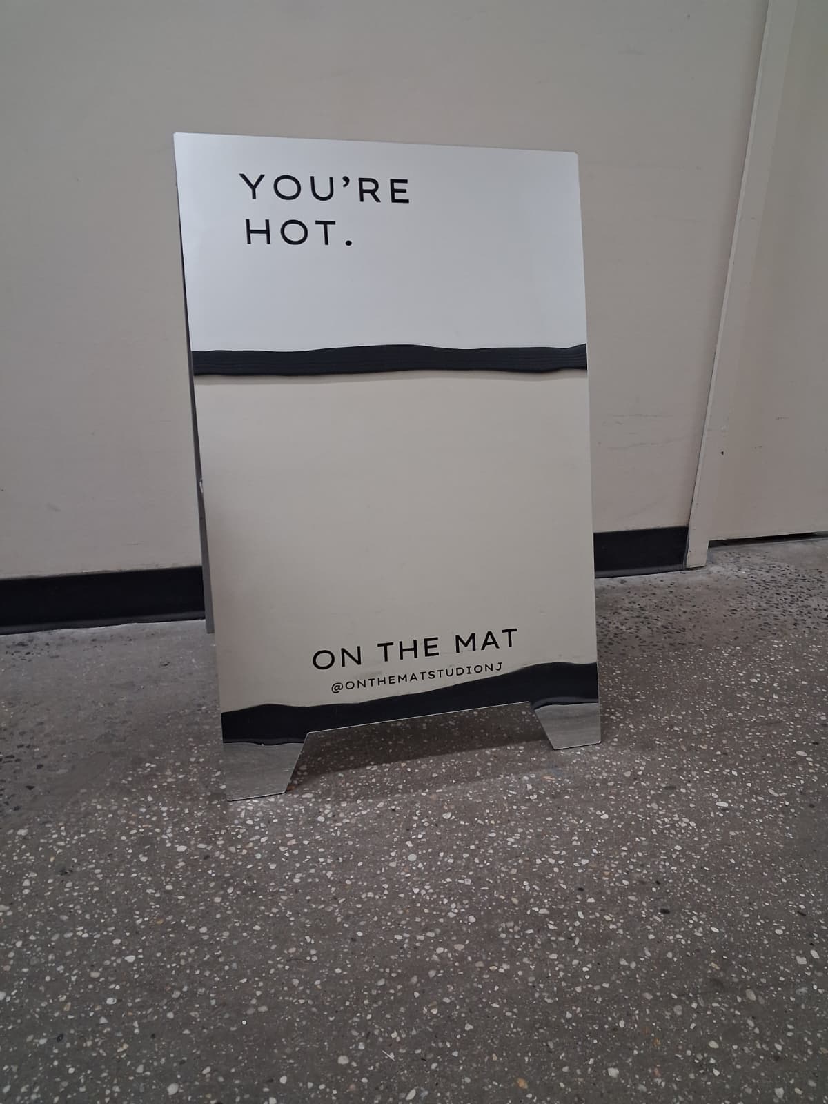 Mirrored Acrylic A-Frame Sandwich Board Sign