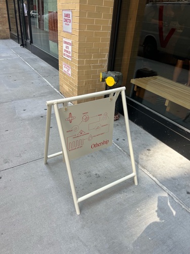 Othership Flatiron Sidewalk Sign Back