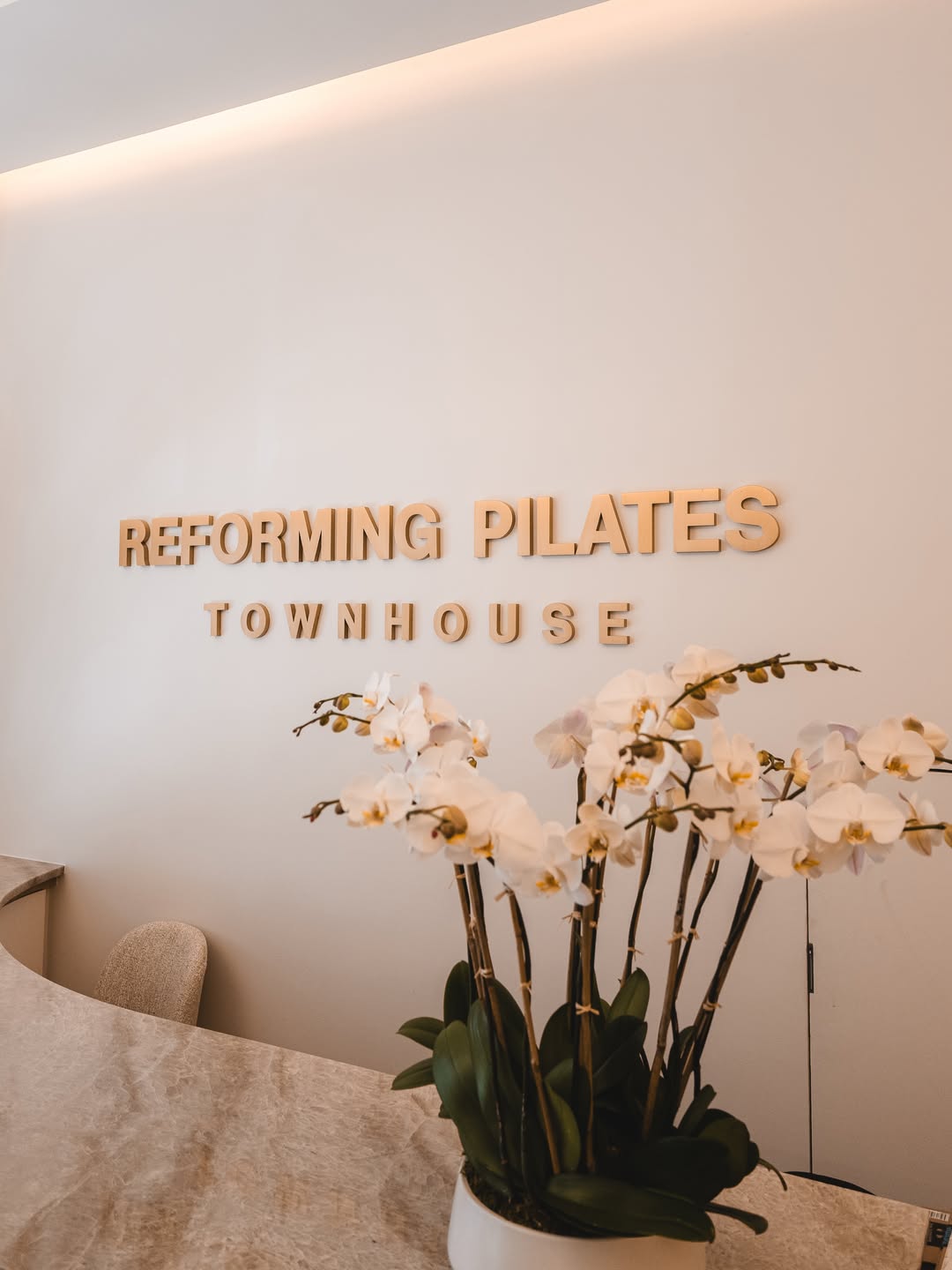 Reforming Pilates Studio - Brass Letters