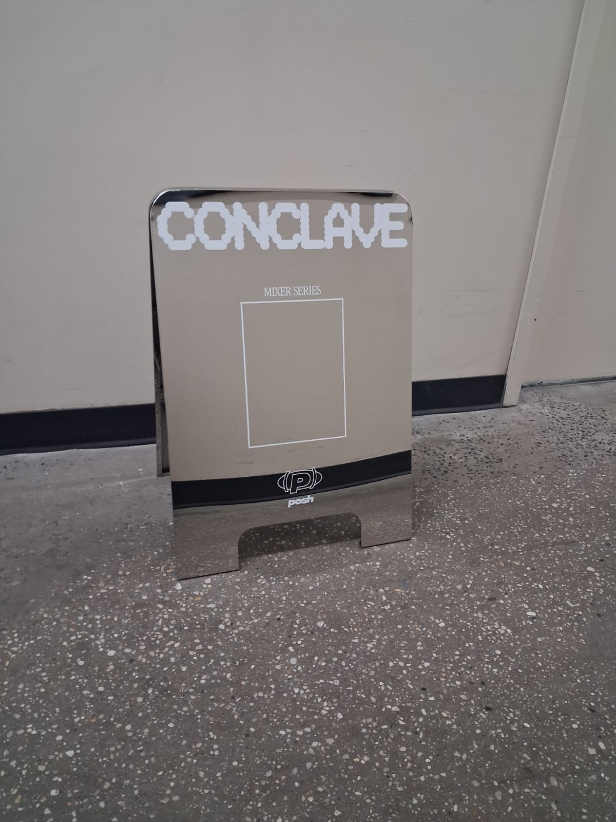 Rounded Mirror A-Frame Sandwich Board Sign