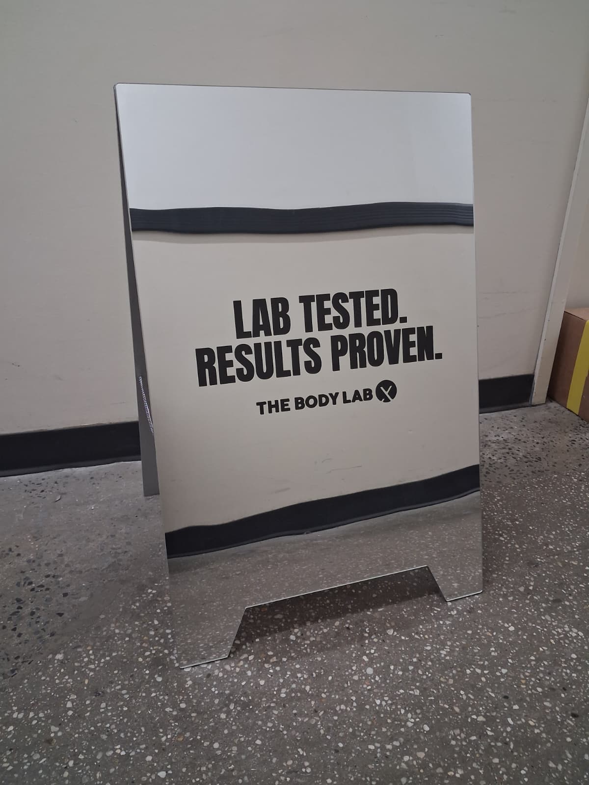 The Body Lab Mirrored Acrylic A-Frame