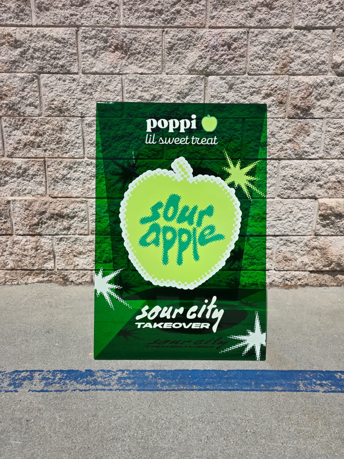 Transparent Acrylic A-Frame Sidewalk Sign - poppi
