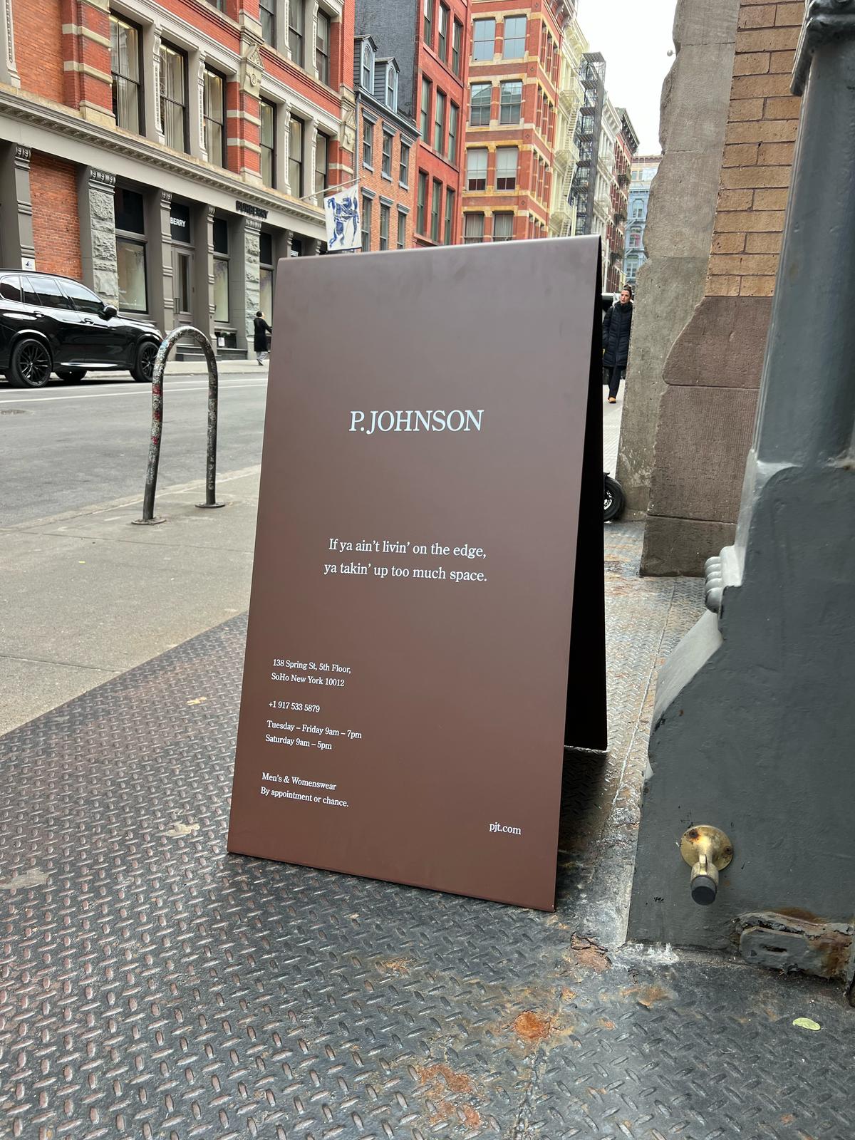 P. Johnson - Custom Sign