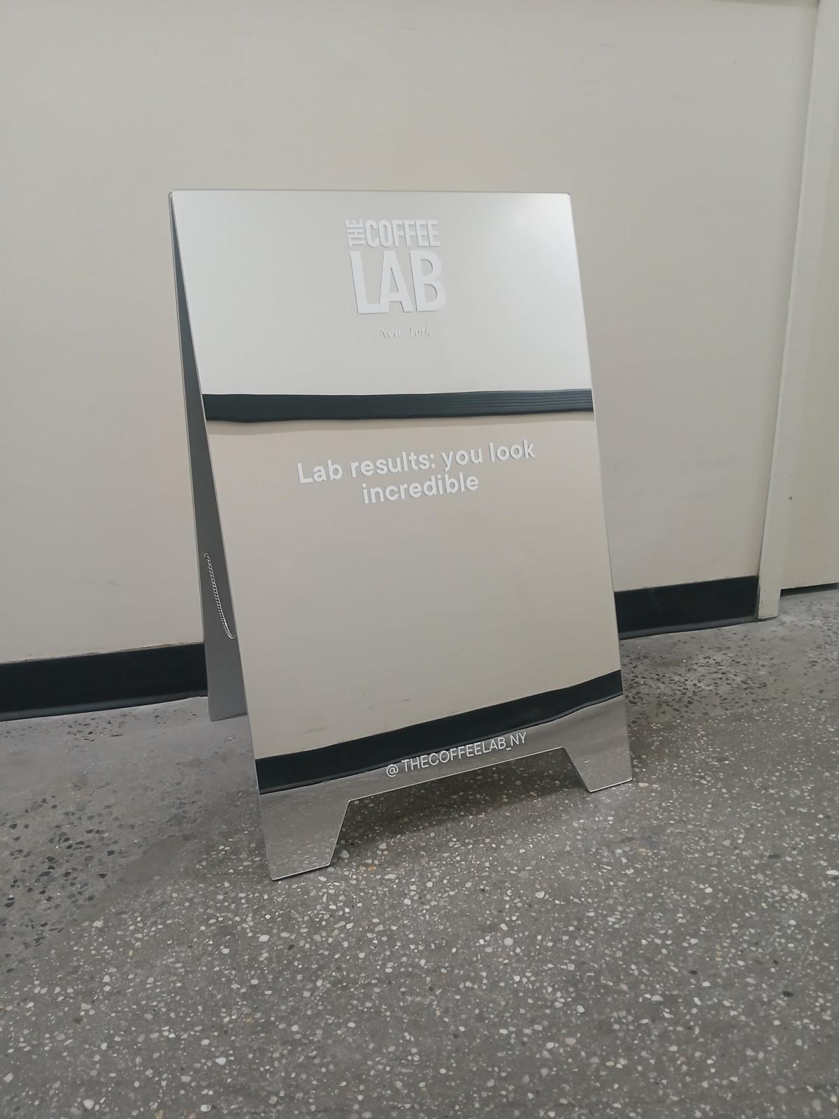 Mirrored Acrylic A-Frame Sandwich Board Sign