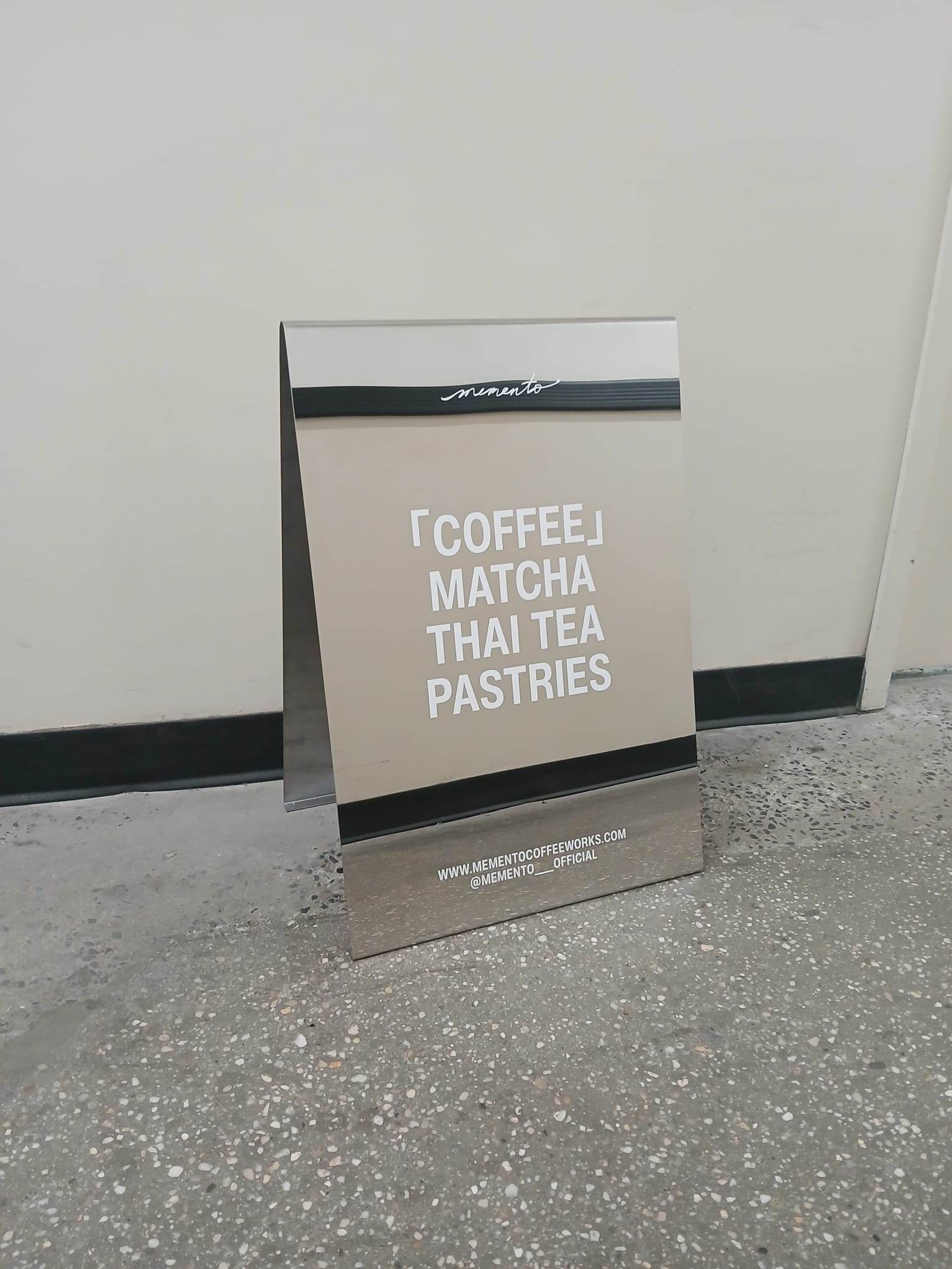 Mirrored Stainless Steel A-Frame Sidewalk Sign