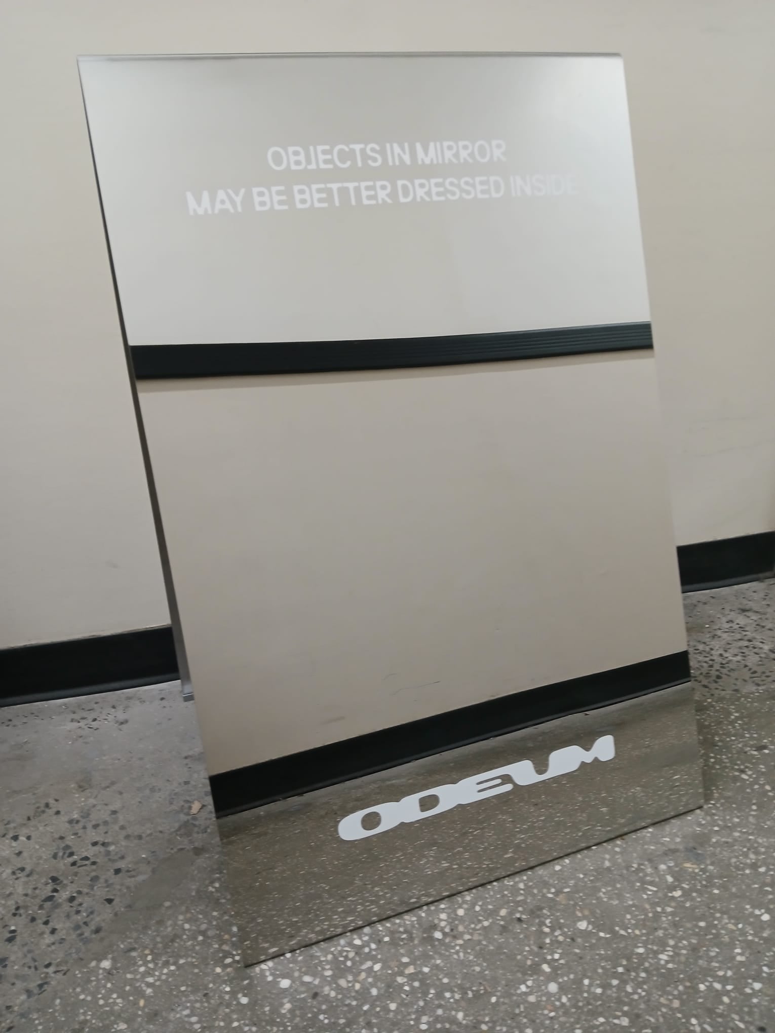 Mirrored Stainless Steel A-Frame Sidewalk Sign