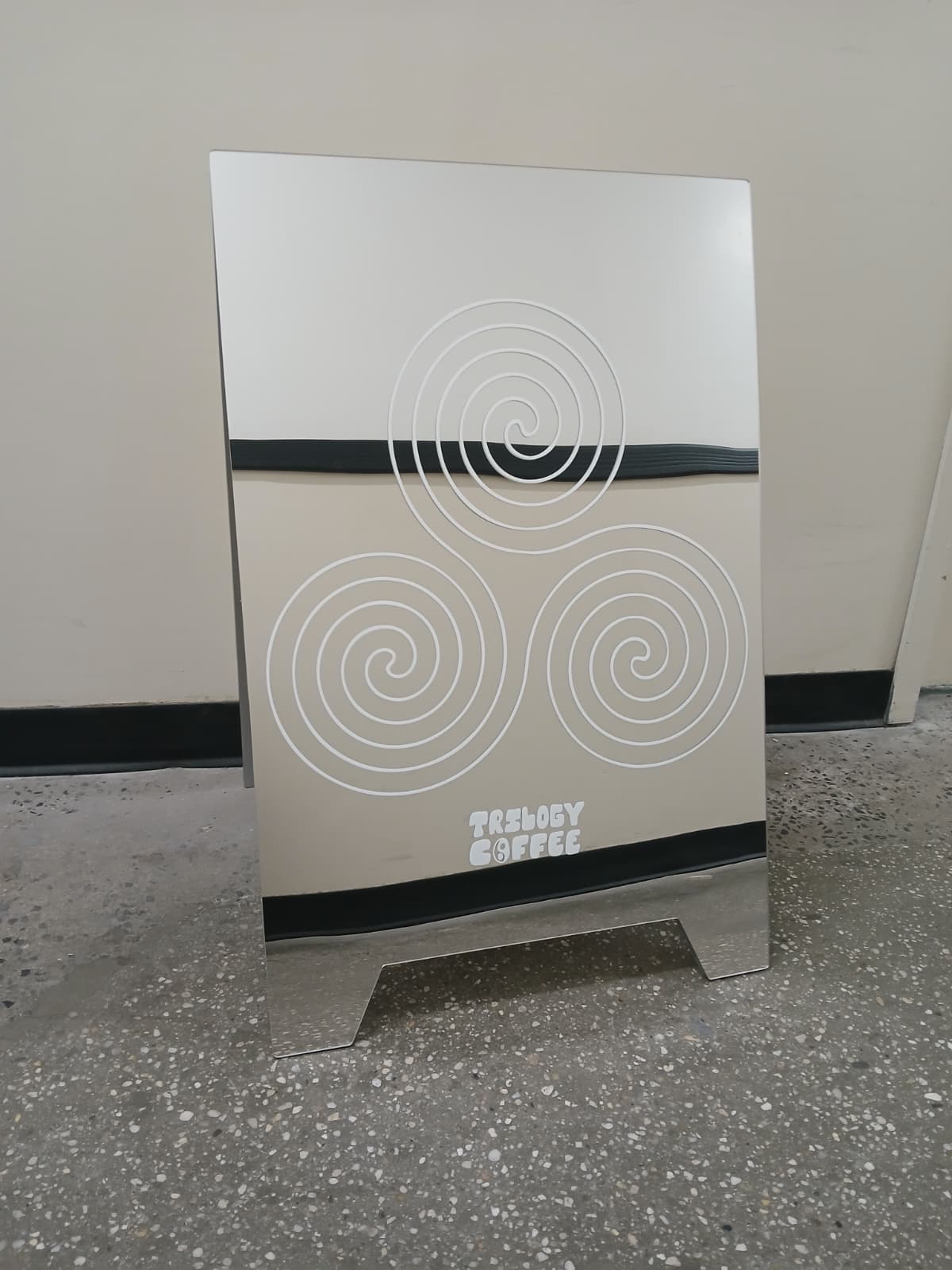 Mirrored Acrylic A-Frame Sandwich Board Sign