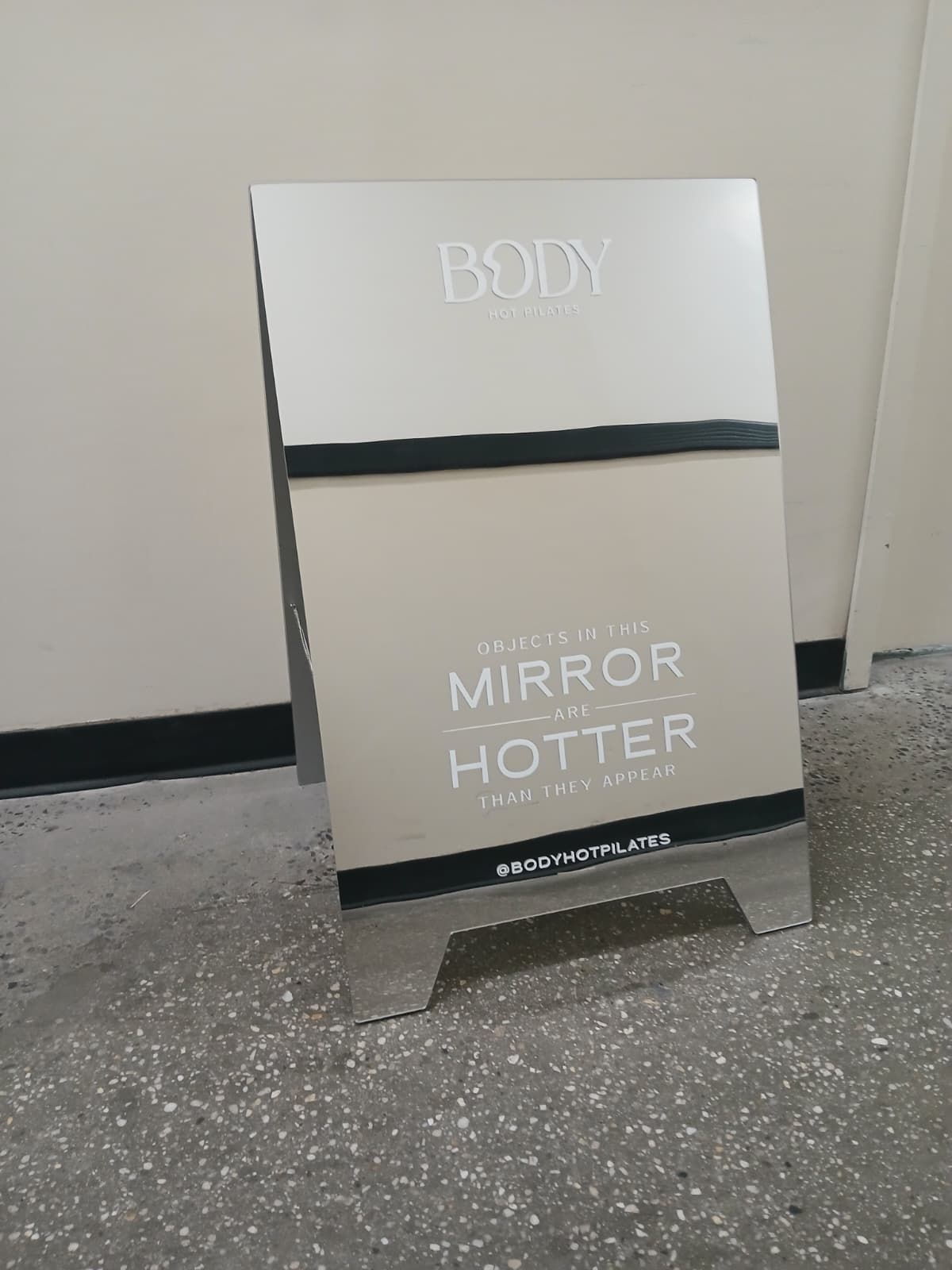 Mirrored Acrylic A-Frame Sandwich Board Sign