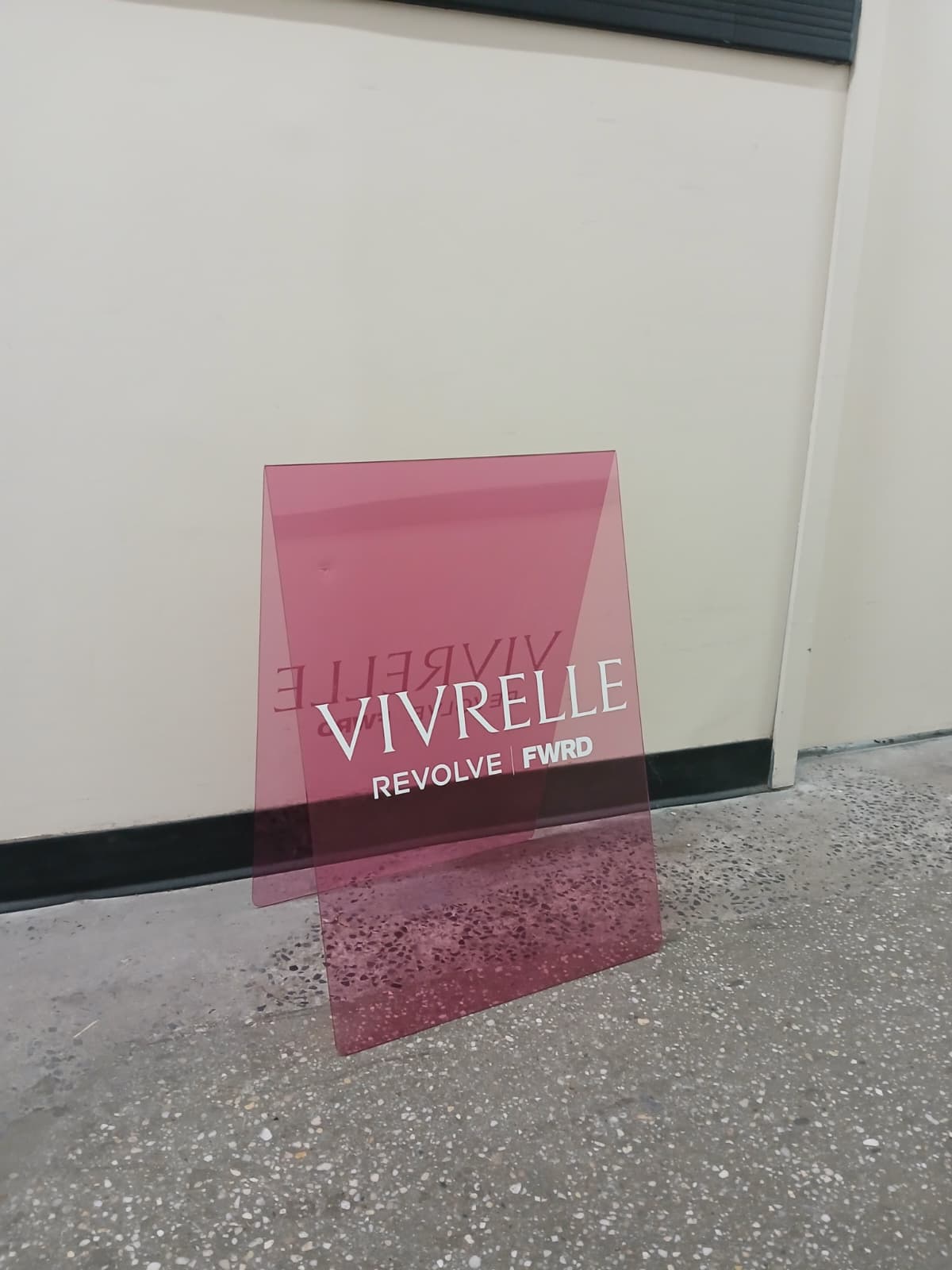 Transparent Acrylic A-Frame Sidewalk Sign