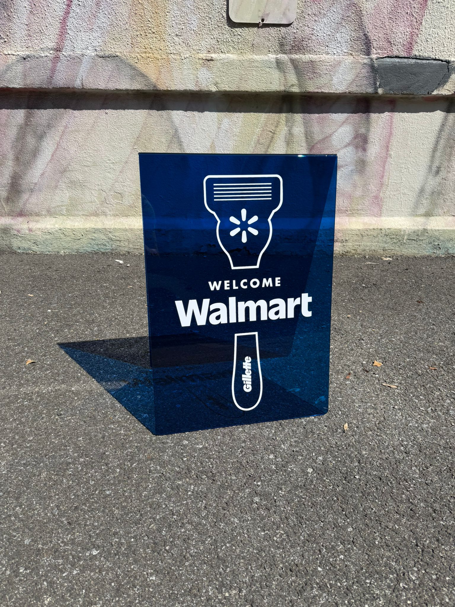 Transparent Acrylic A-Frame Sidewalk Sign