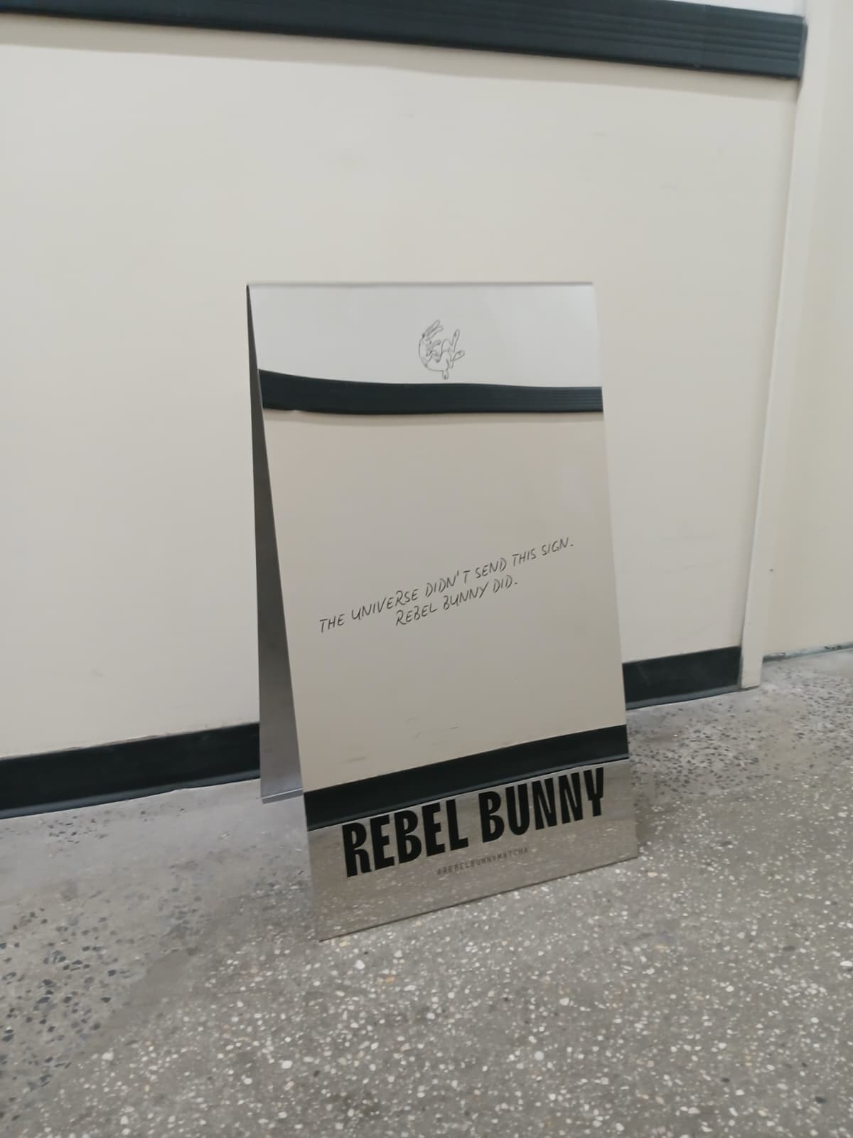 Mirrored Stainless Steel A-Frame Sidewalk Sign