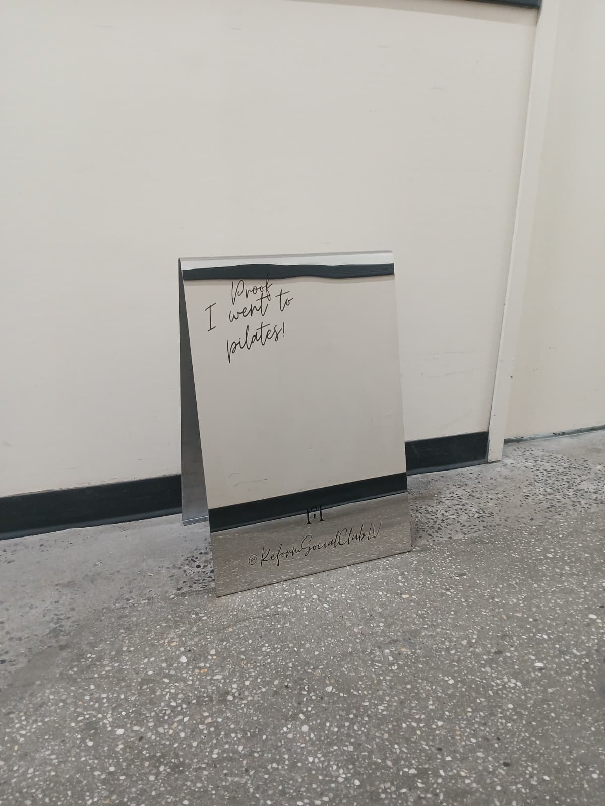 Mirrored Stainless Steel A-Frame Sidewalk Sign