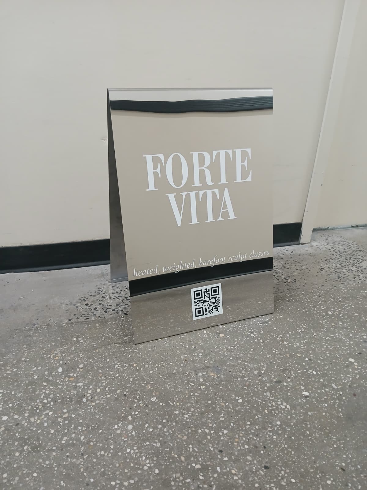 Mirrored Stainless Steel A-Frame Sidewalk Sign