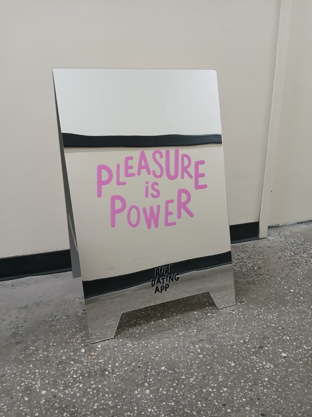 Mirrored Acrylic A-Frame Sandwich Board Sign