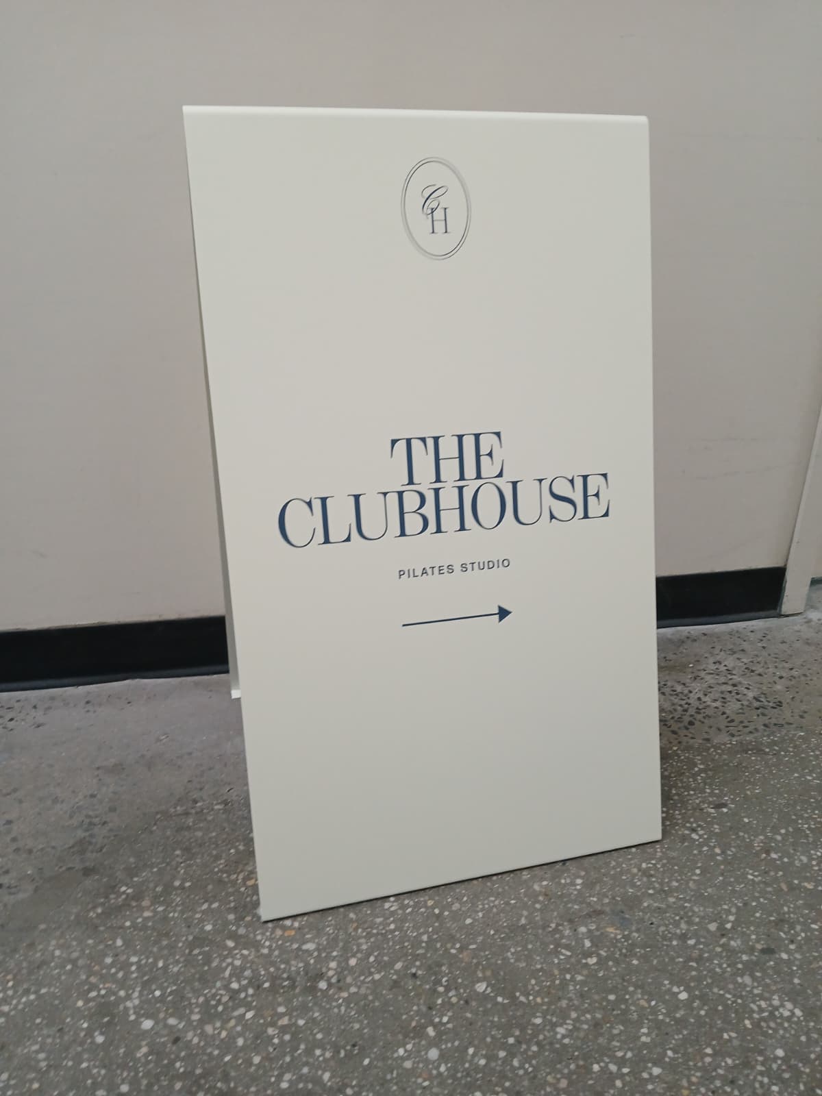 Cream Stainless Steel A-Frame Sidewalk Sign