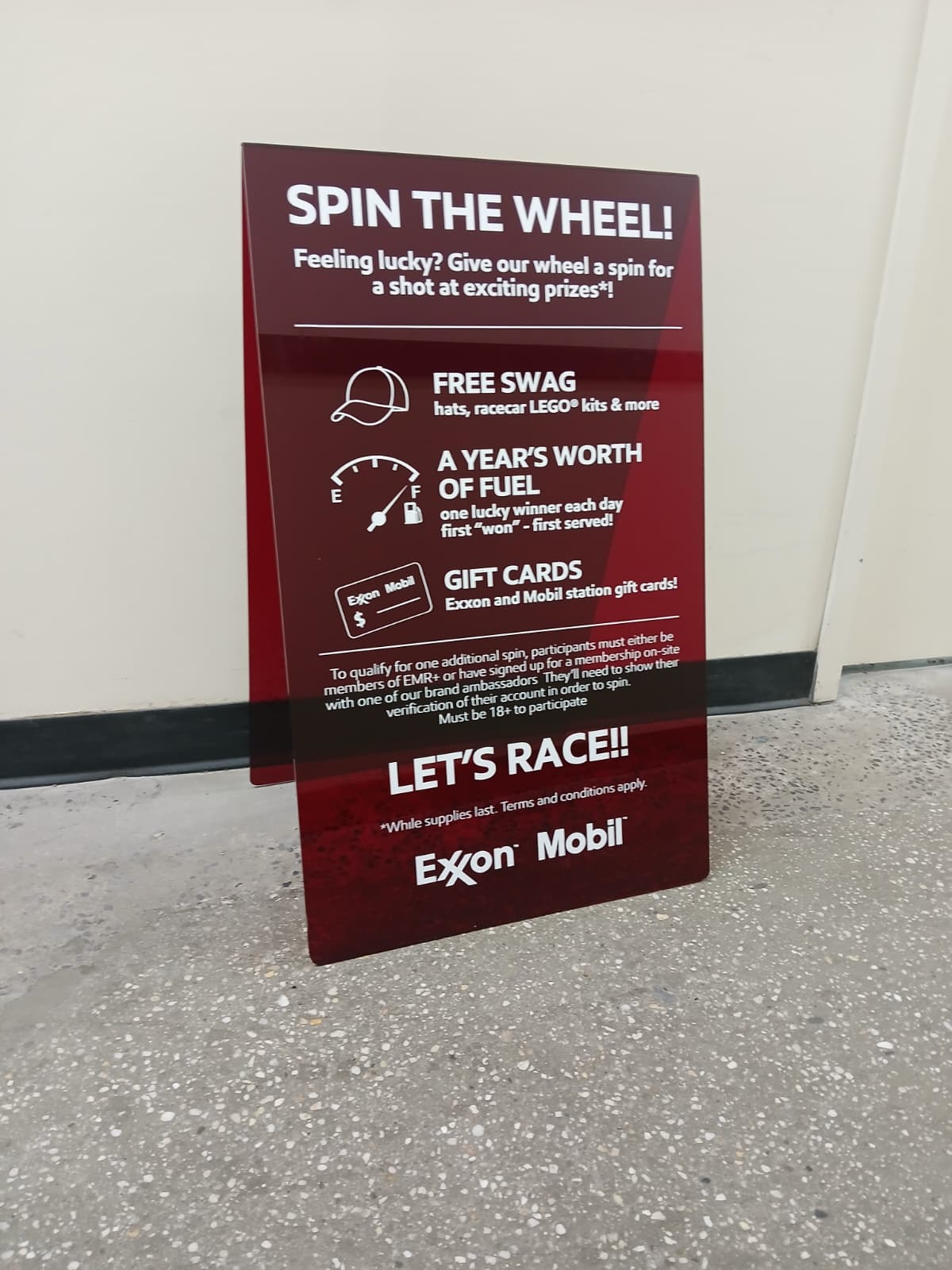 Transparent Acrylic A-Frame Sidewalk Sign