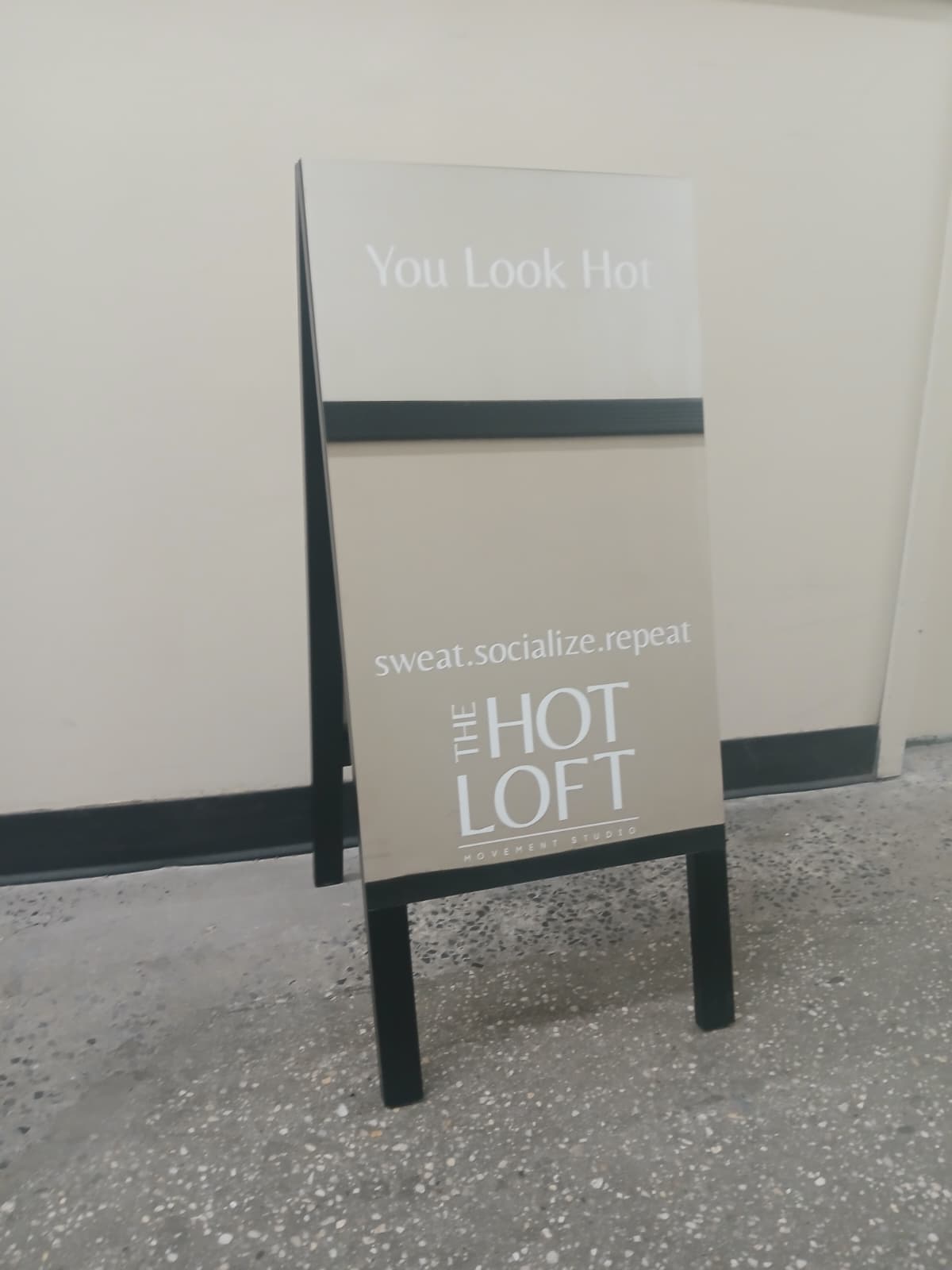 Mirrored A-Frame Sandwich Board Sign