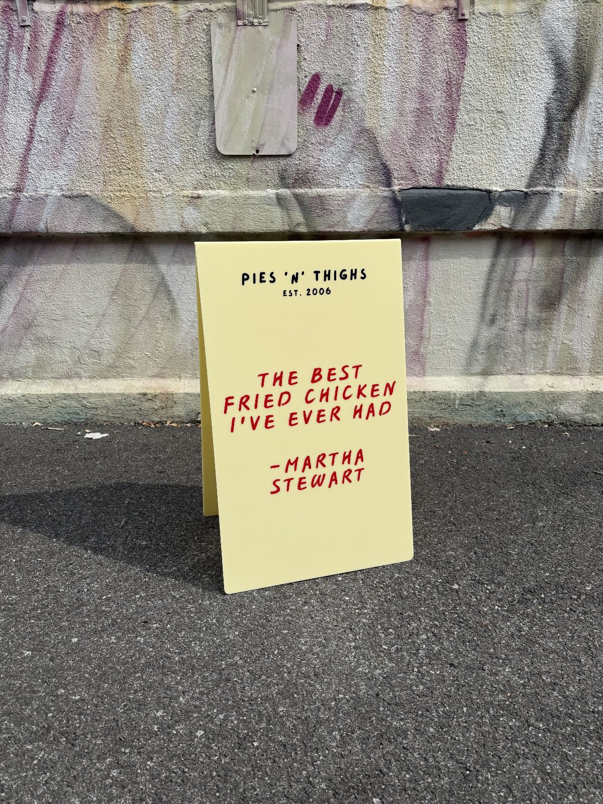 Opaque Acrylic A-Frame Sidewalk Sign