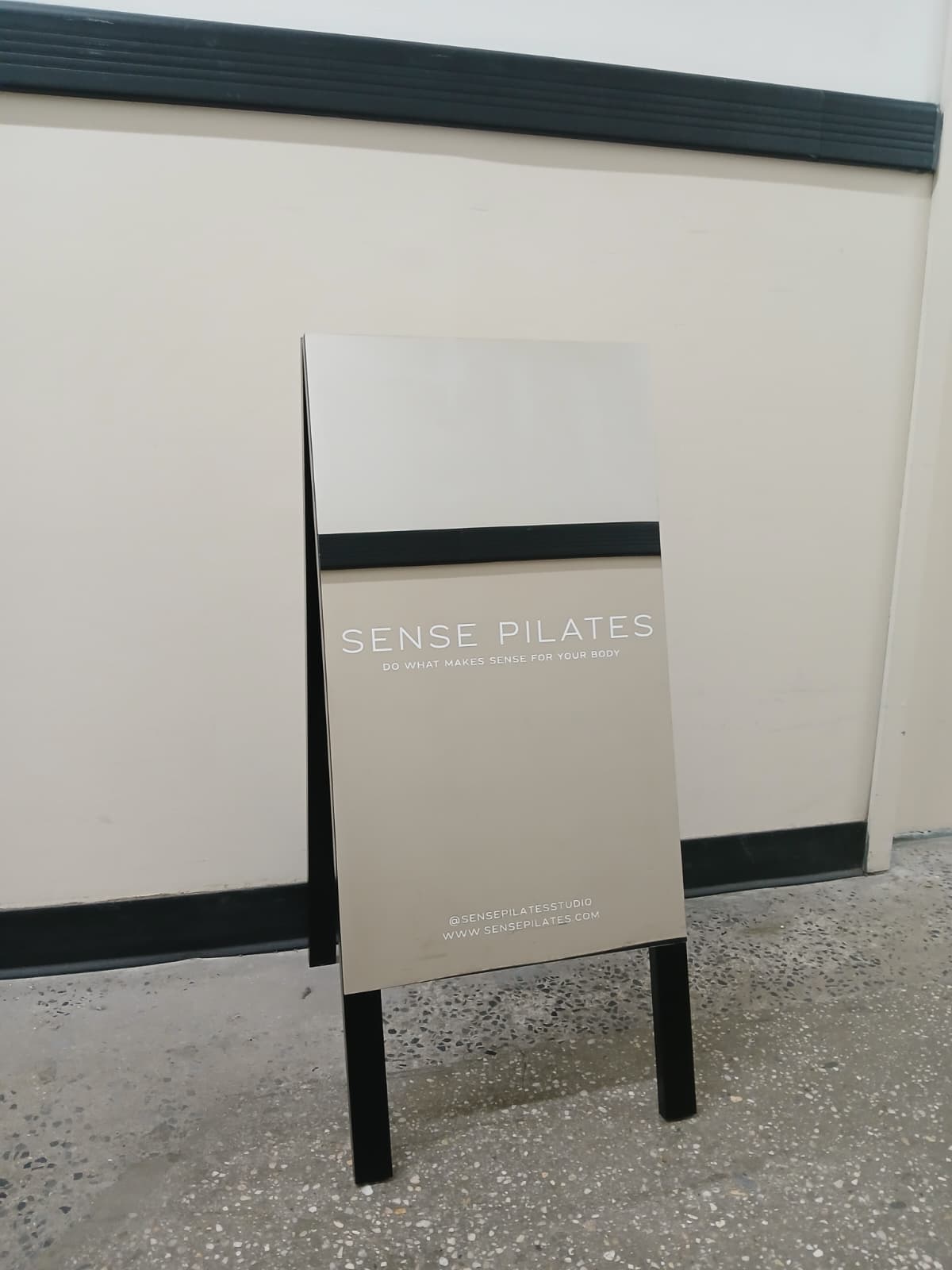 Mirrored A-Frame Sandwich Board Sign