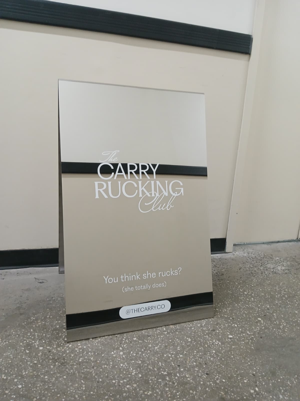 Mirrored Stainless Steel A-Frame Sidewalk Sign