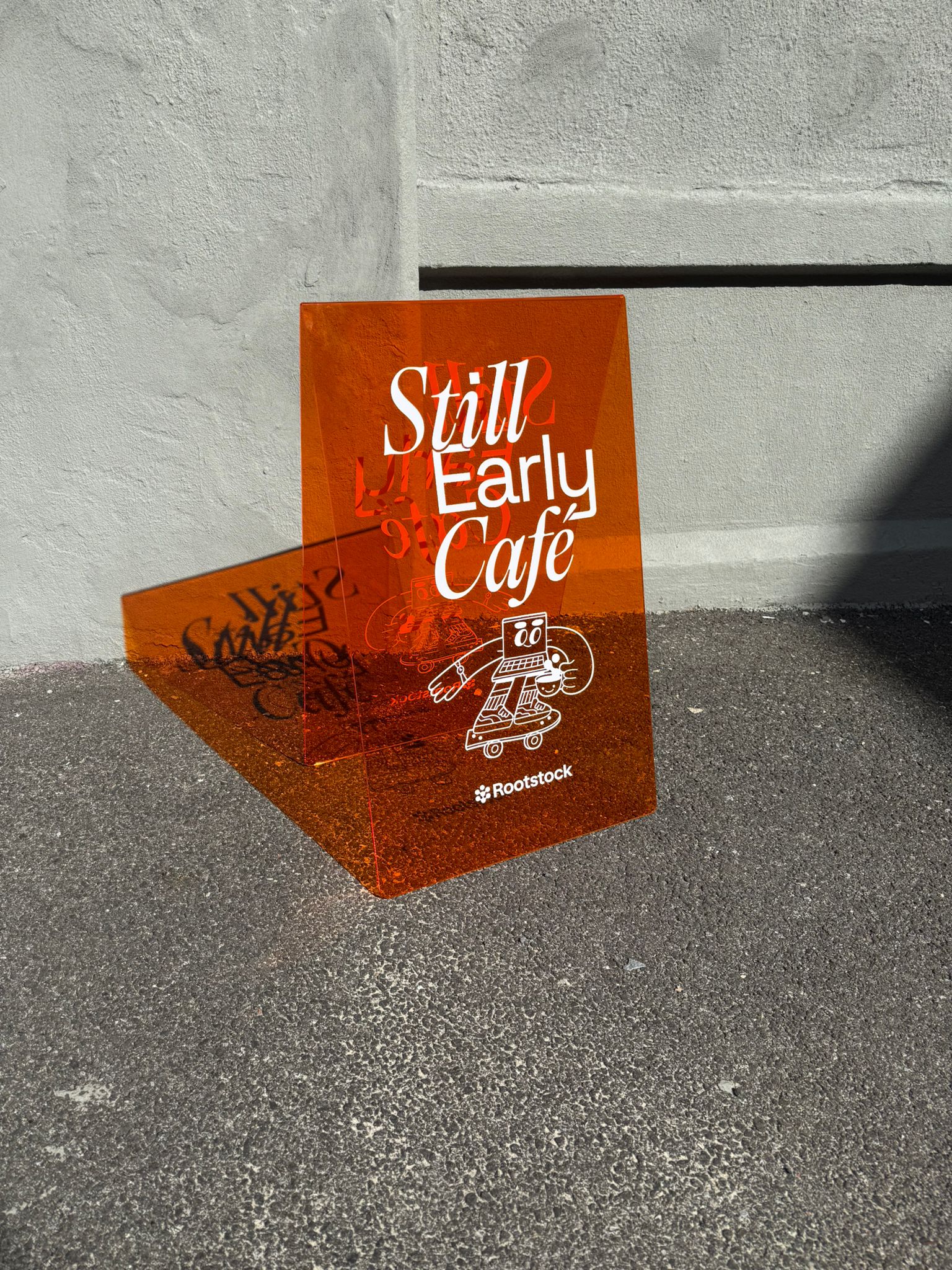 Transparent Acrylic A-Frame Sidewalk Sign